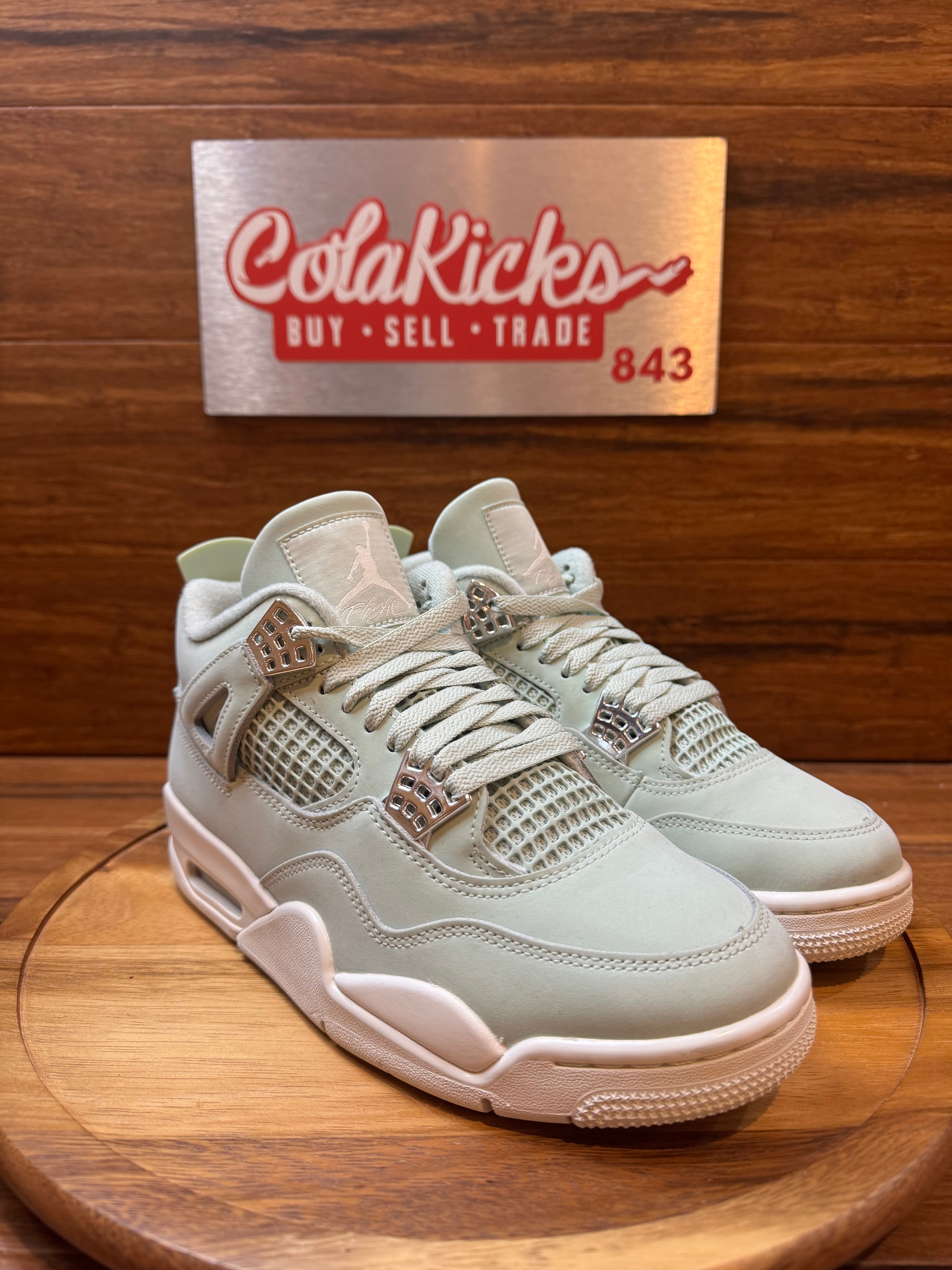 Jordan 4 Retro Seafoam Sail (Women's)