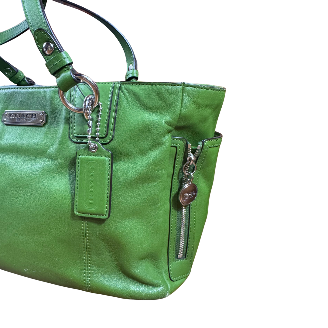 Coach Green Leather Gallery Tote