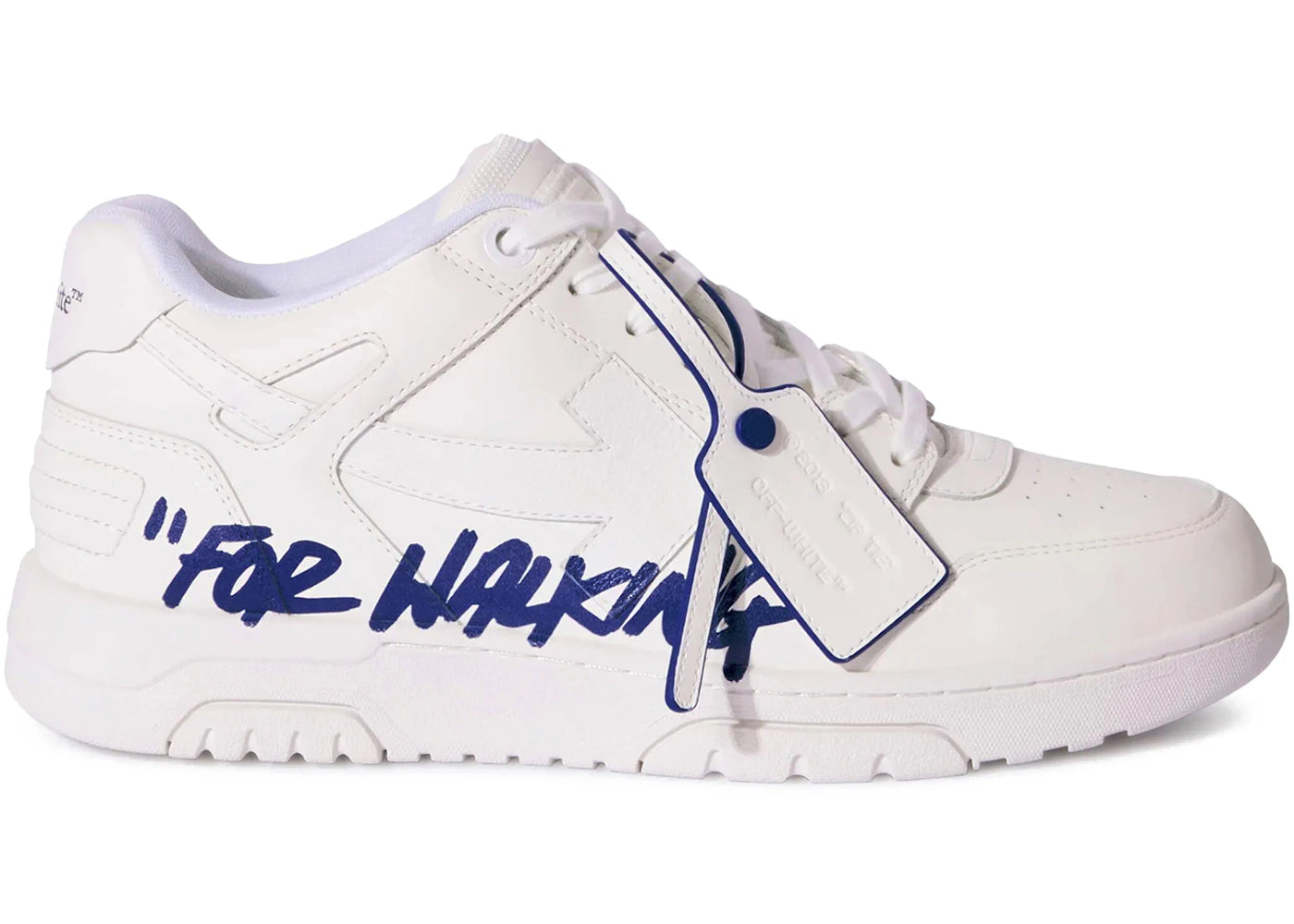 OFF-WHITE Out Of Office "OOO" Low Tops For Walking White Blue