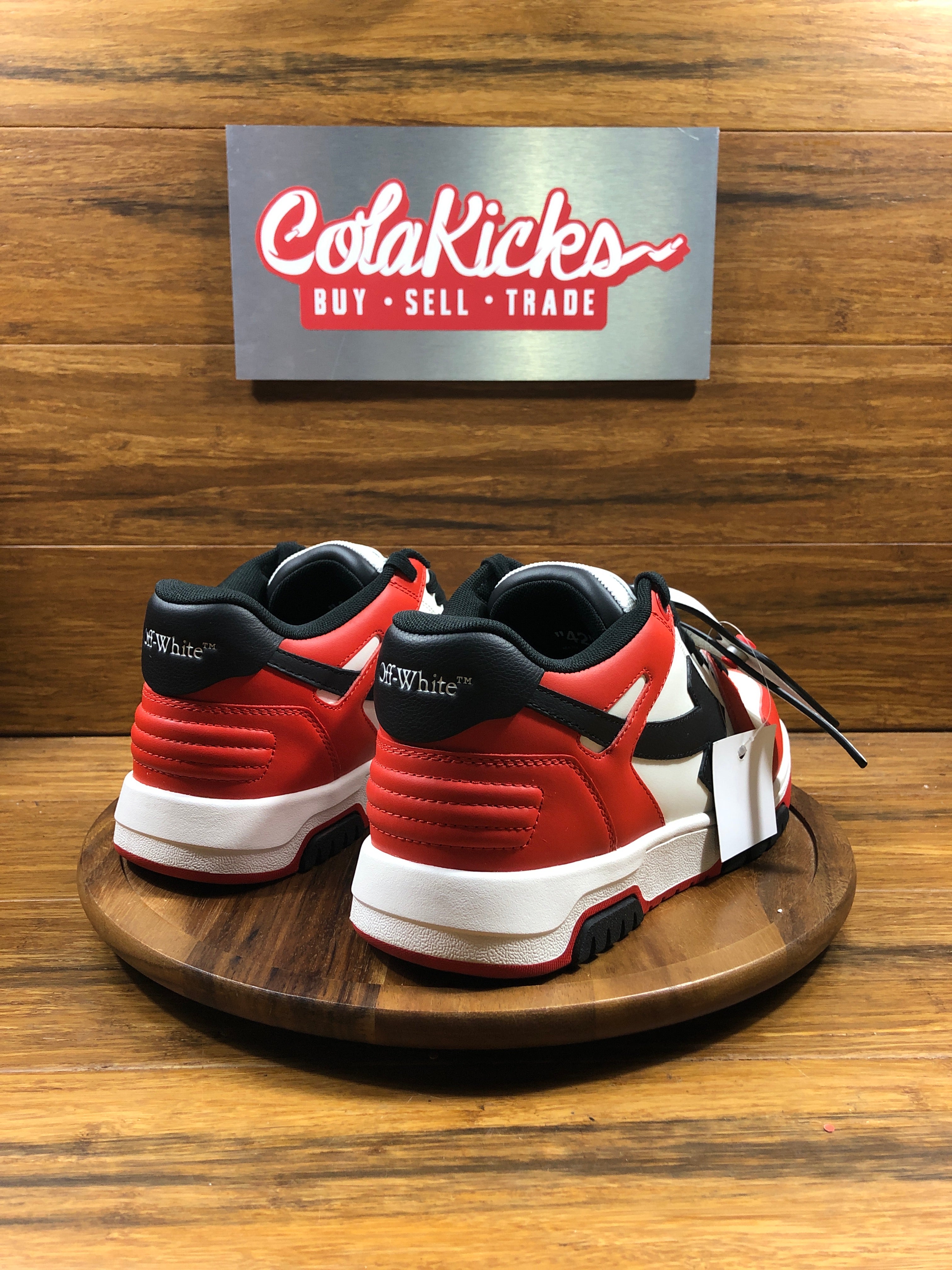 OFF-WHITE Out Of Office OOO Low Tops Red Black (2024)