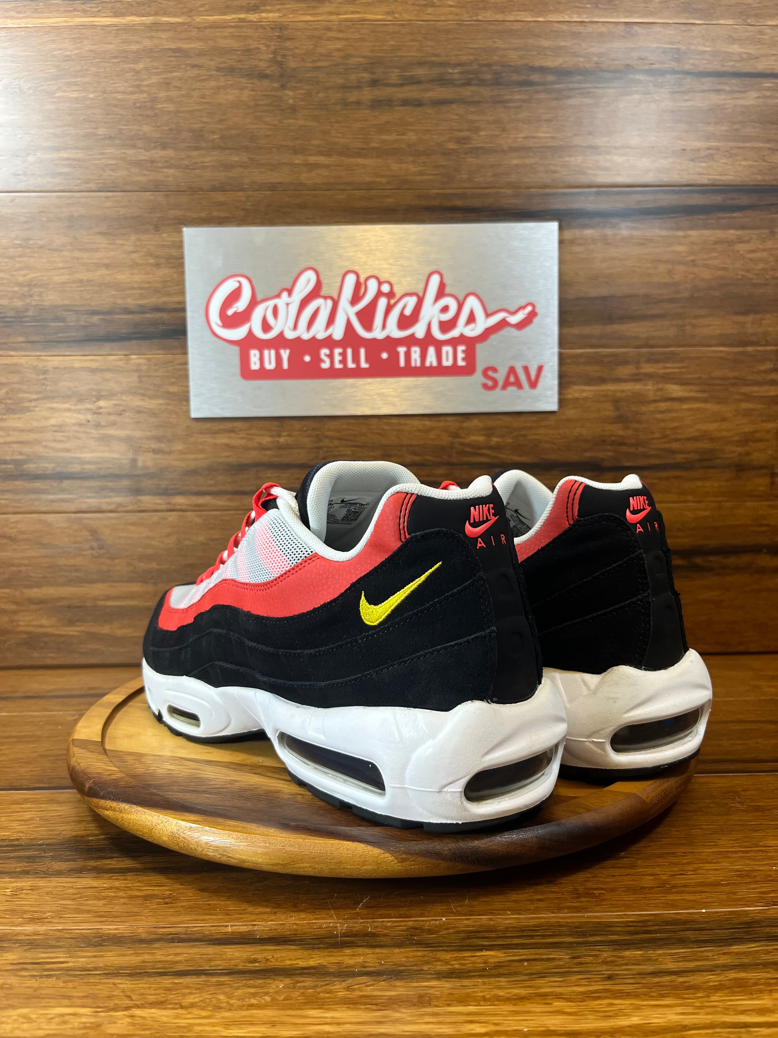 Nike Air Max 95 Black Crimson Yellow