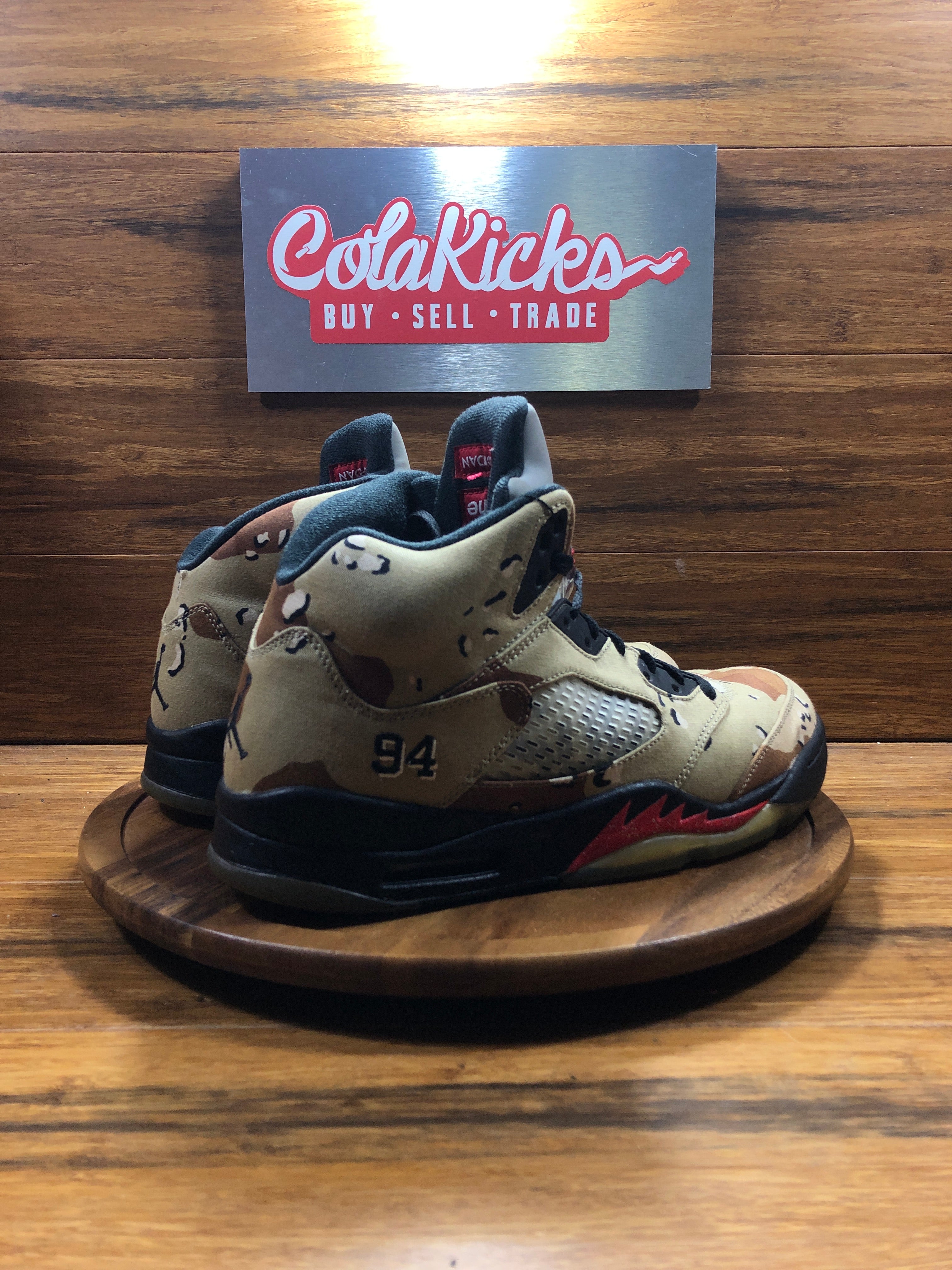 Jordan 5 Retro Supreme Desert Camo