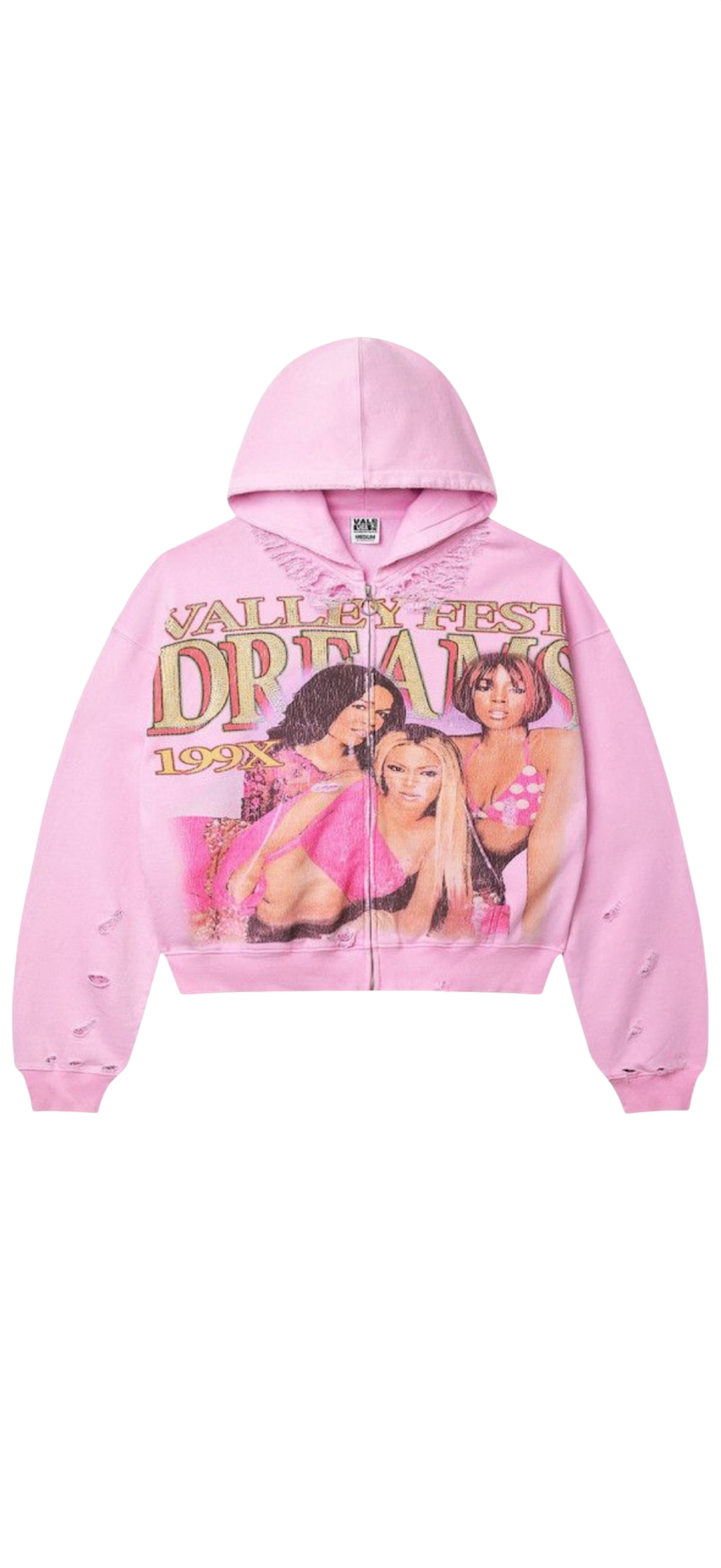 Vale Forever Dreams Zip Up Hoodie Pink