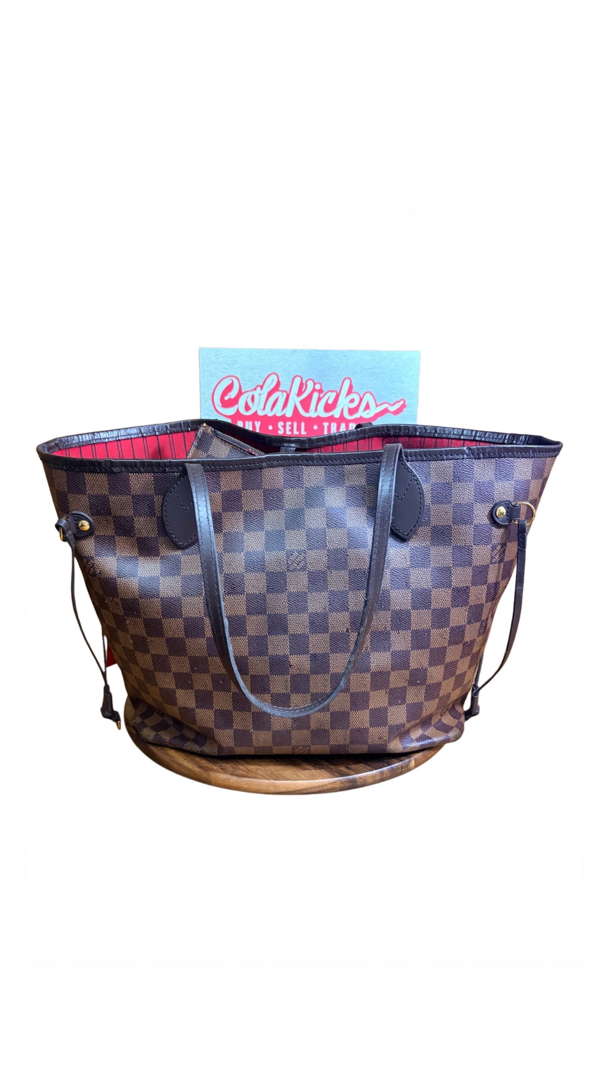 Louis Vuitton Damier Ebene Neverfull Tote