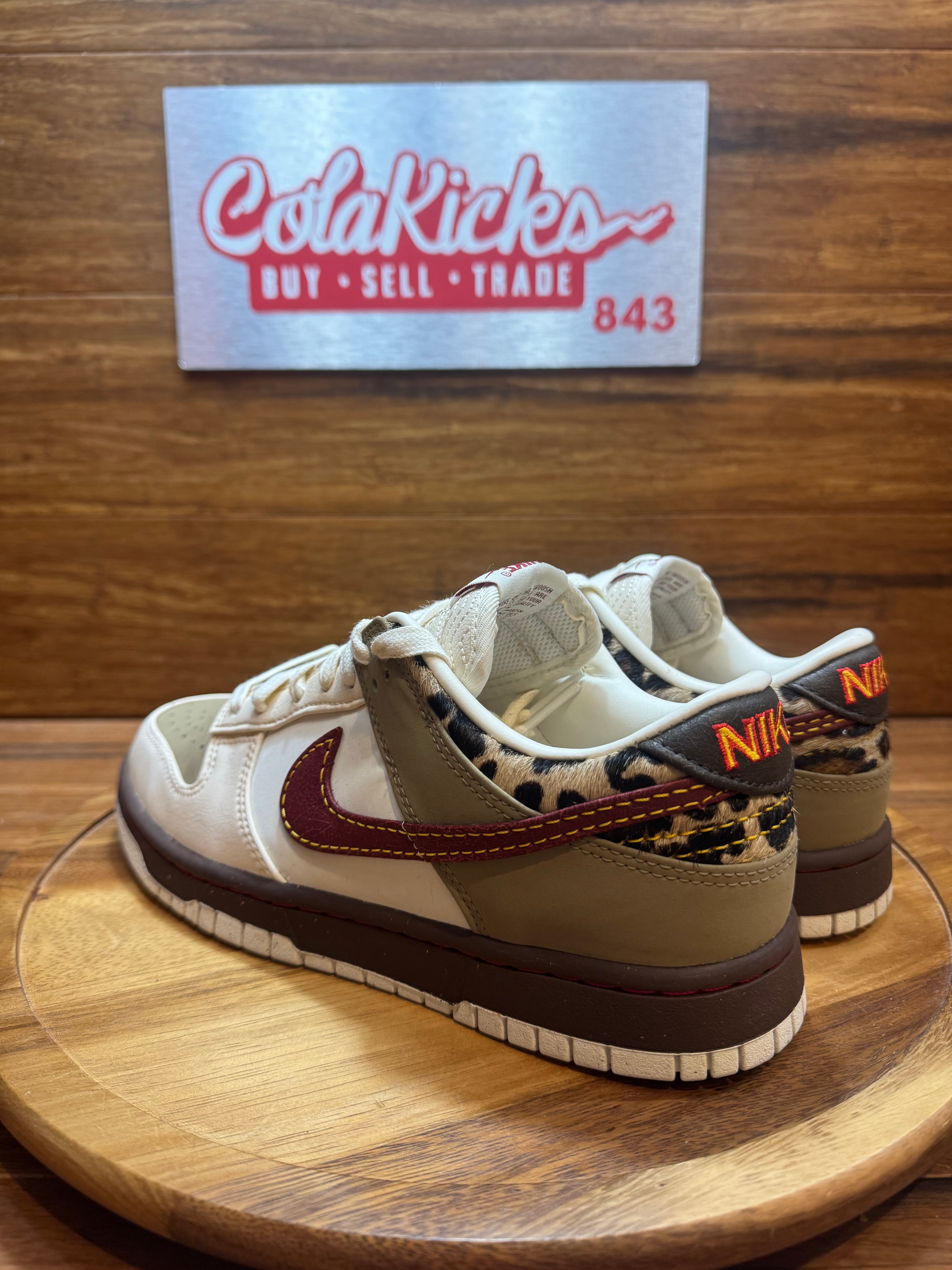 Nike Dunk Low Retro Khaki Team Red Pearl White (Women's)