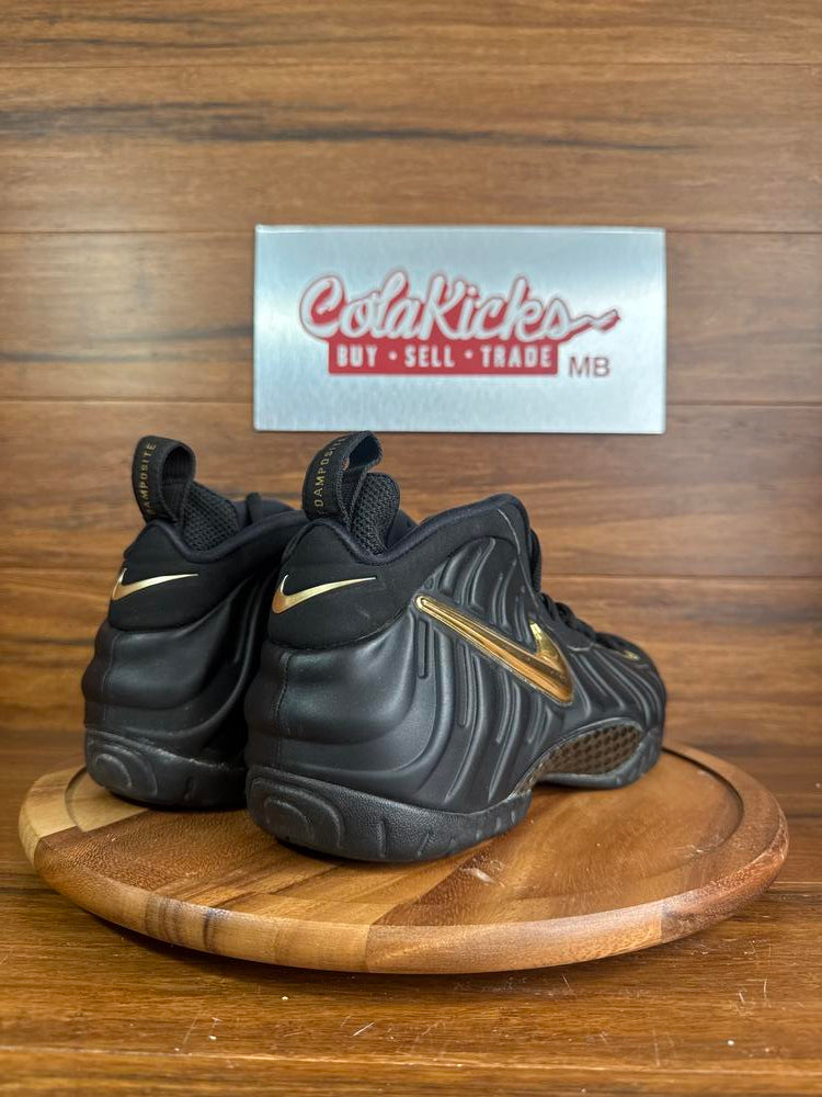 Nike Air Foamposite Pro Black Metallic Gold