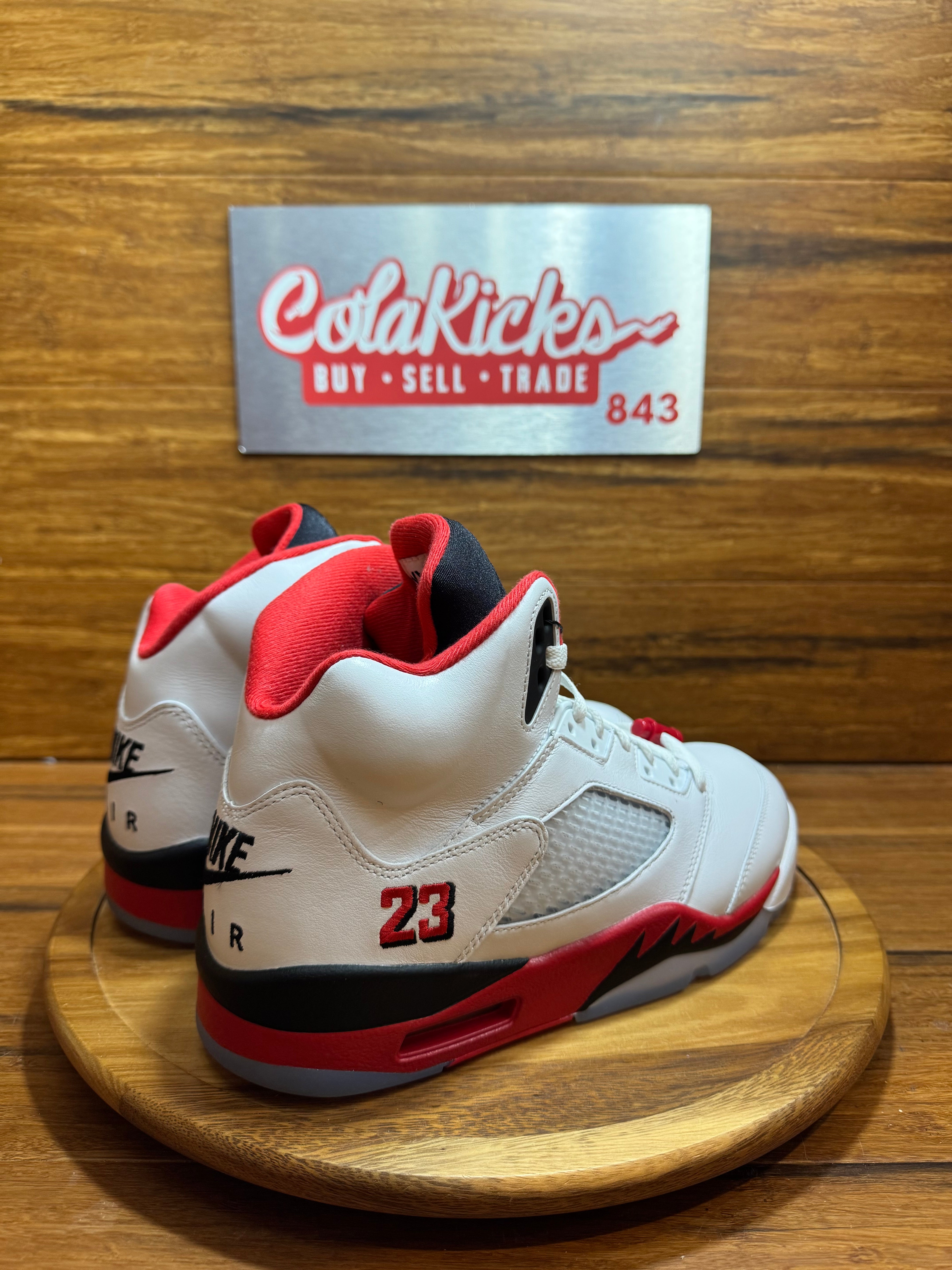 Jordan 5 Retro Fire Red Black Tongue (2025)