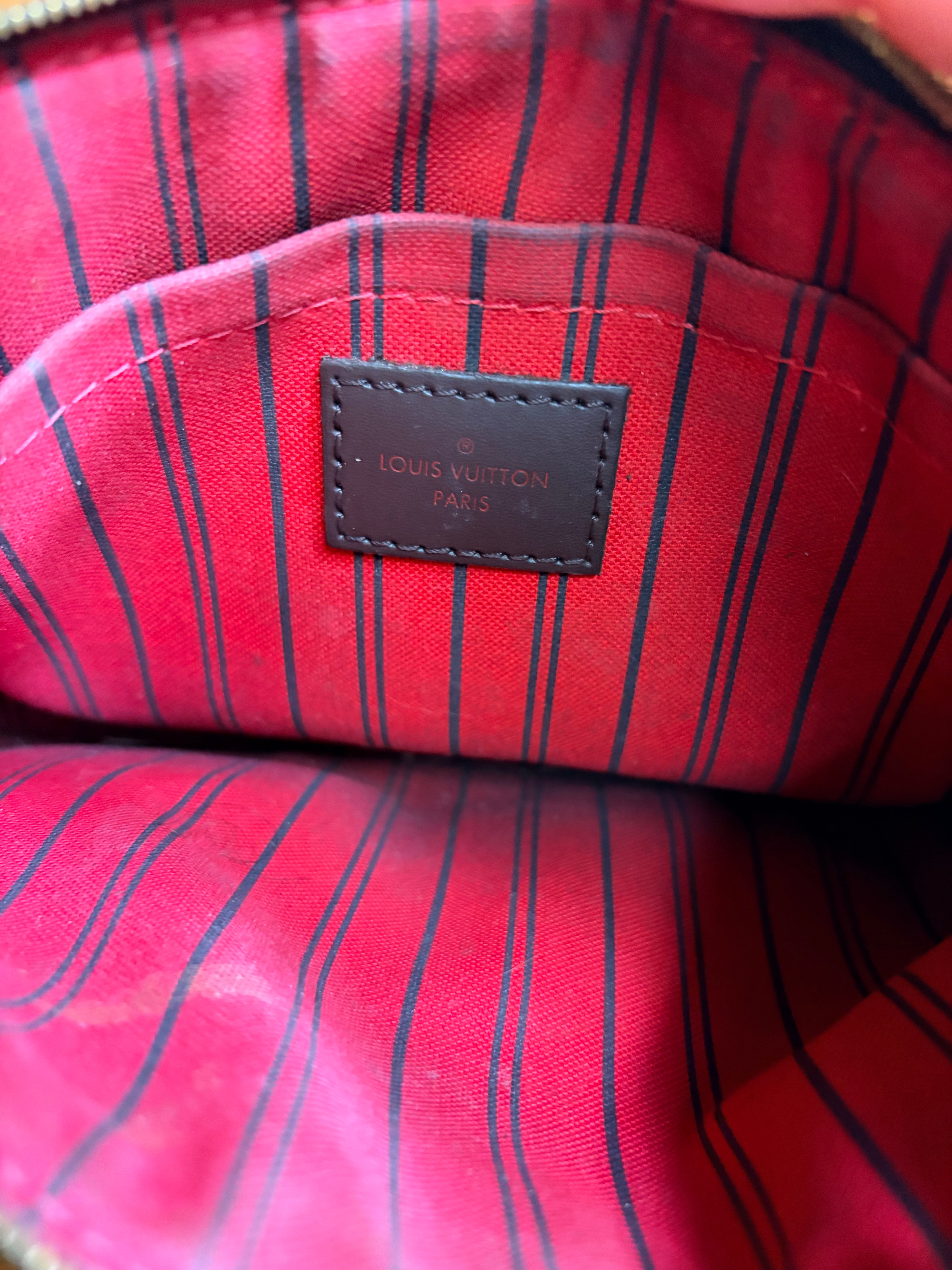 Louis Vuitton Damier Ebene Neverfull Tote