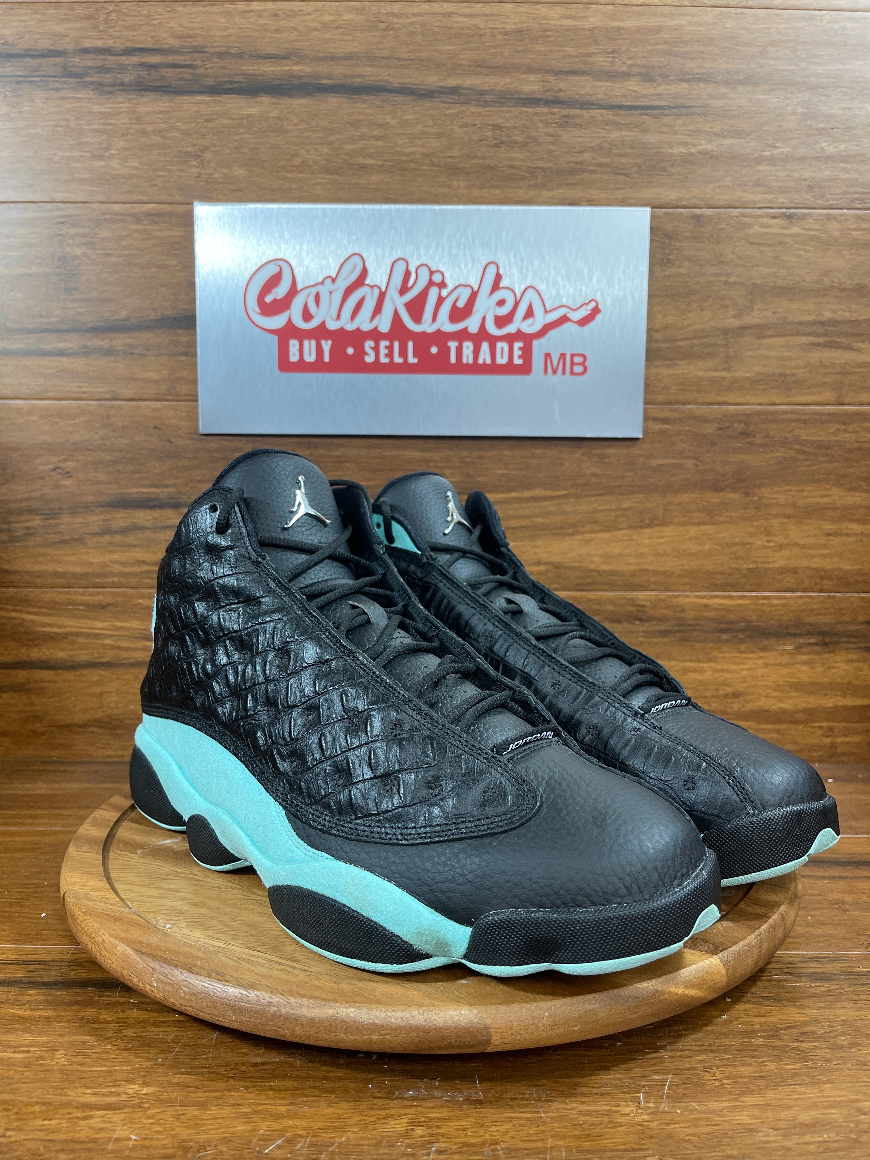 Jordan 13 Retro Black Island Green