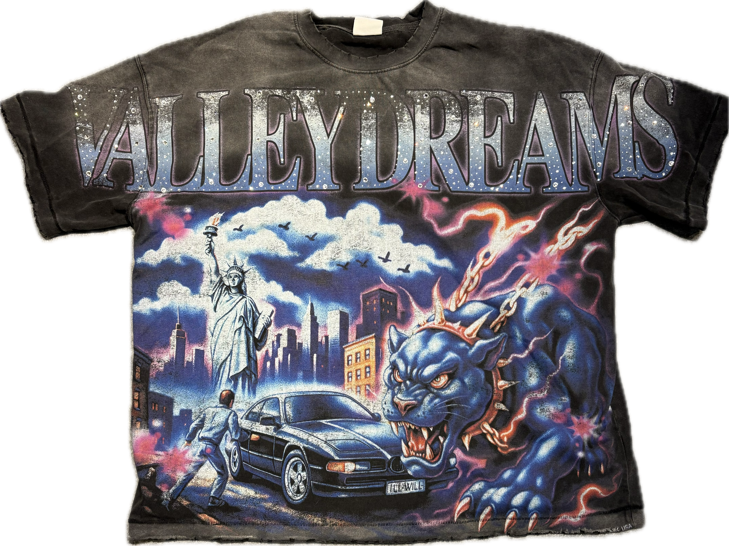 vale monster big tee black