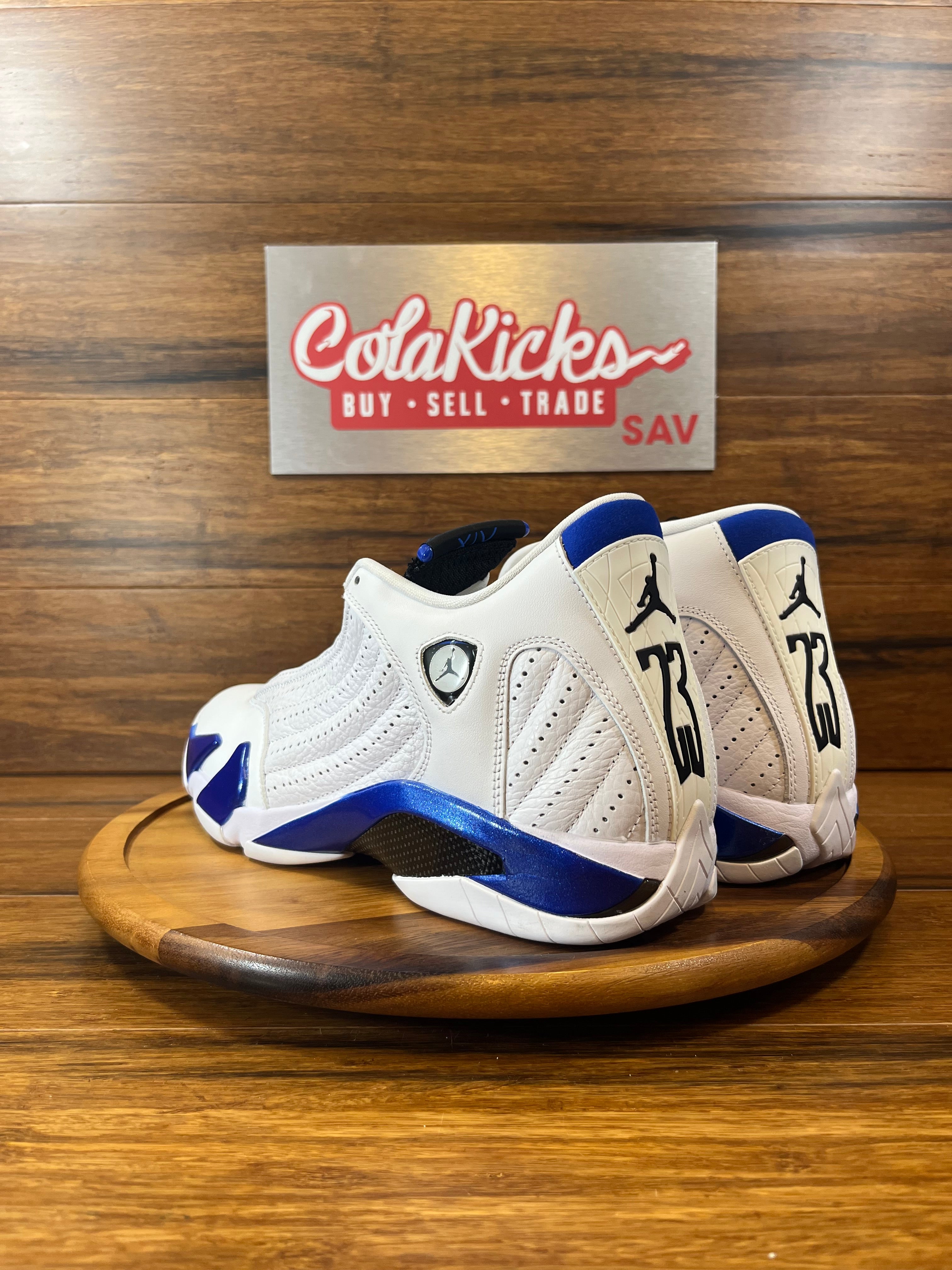 Jordan 14 Retro White Hyper Royal