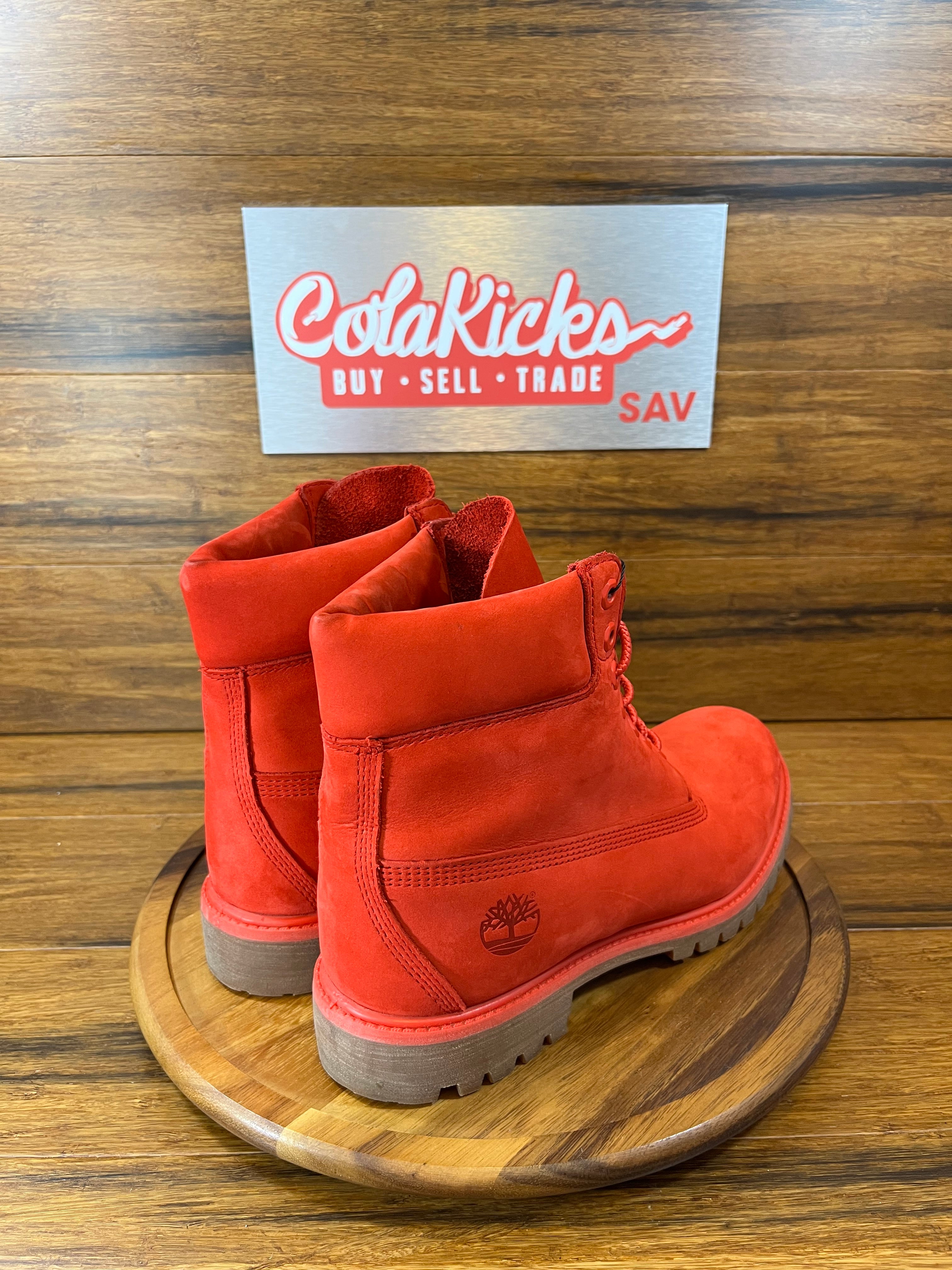 Timberland 6" Premium Waterproof Boot 50th Anniversary Medium Red Nubuck