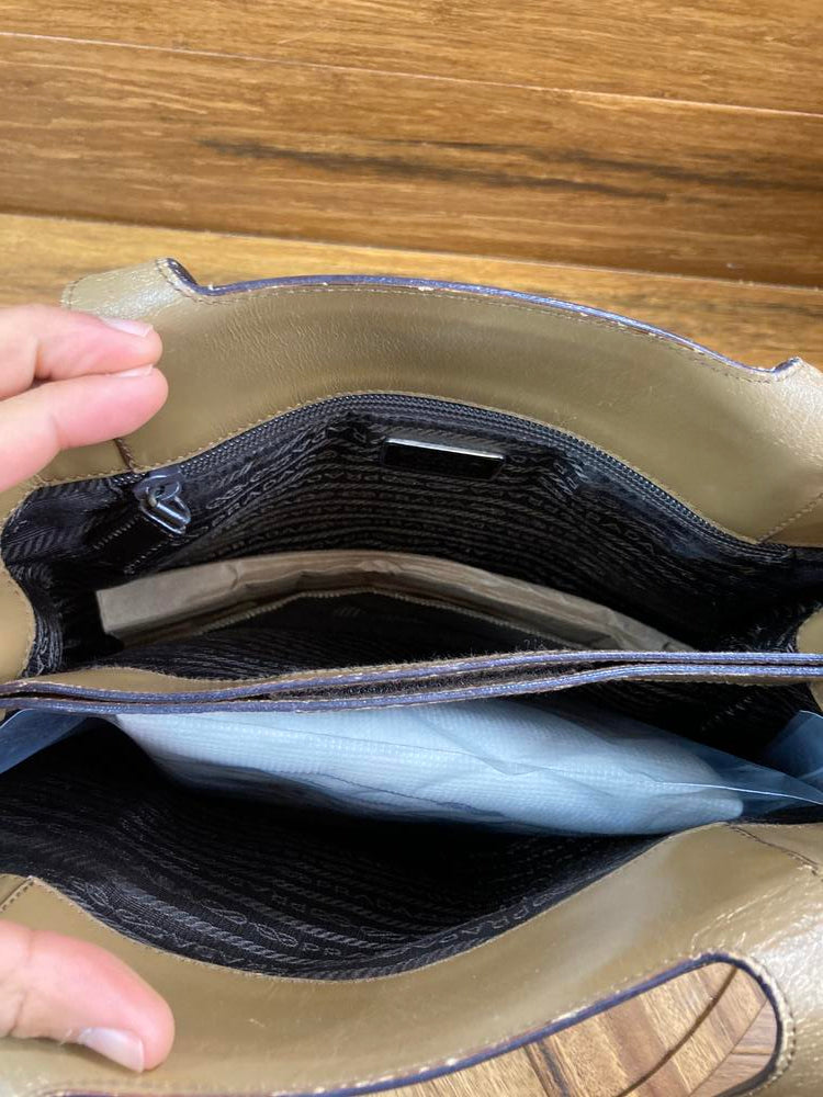Prada small tan bag