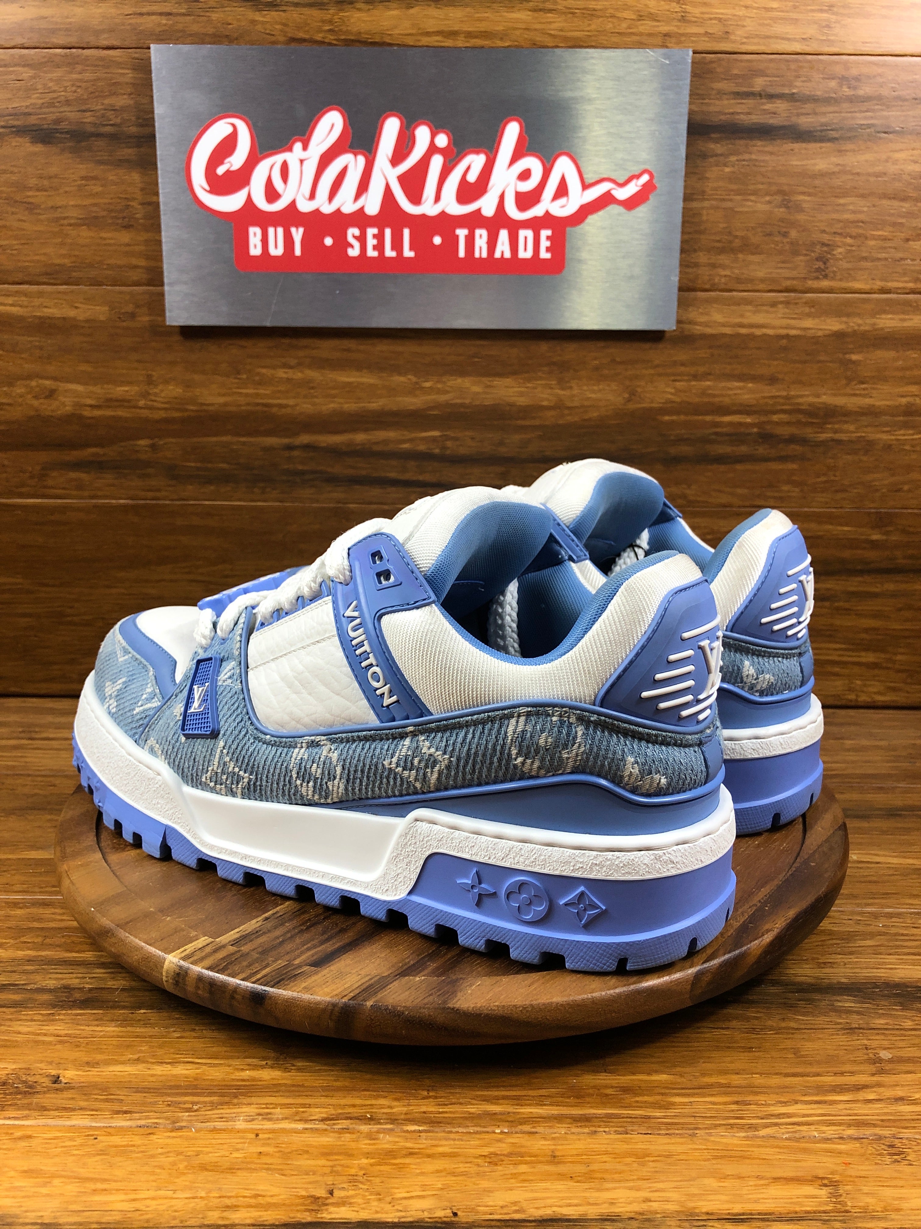 Louis Vuitton LV Trainer Maxi Blue Monogram