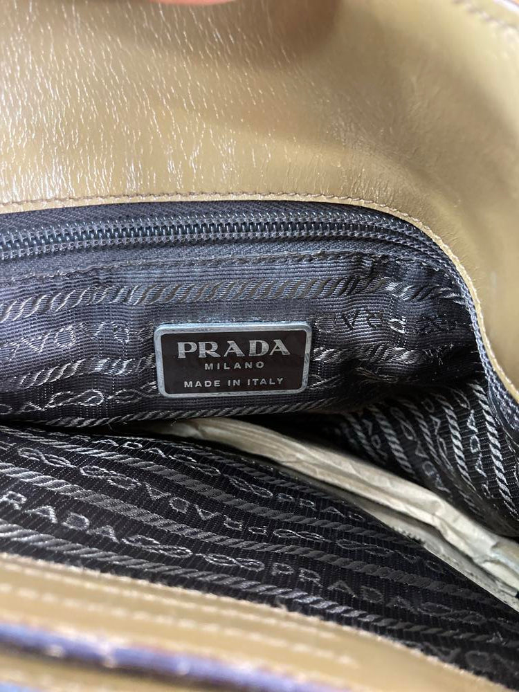 Prada small tan bag