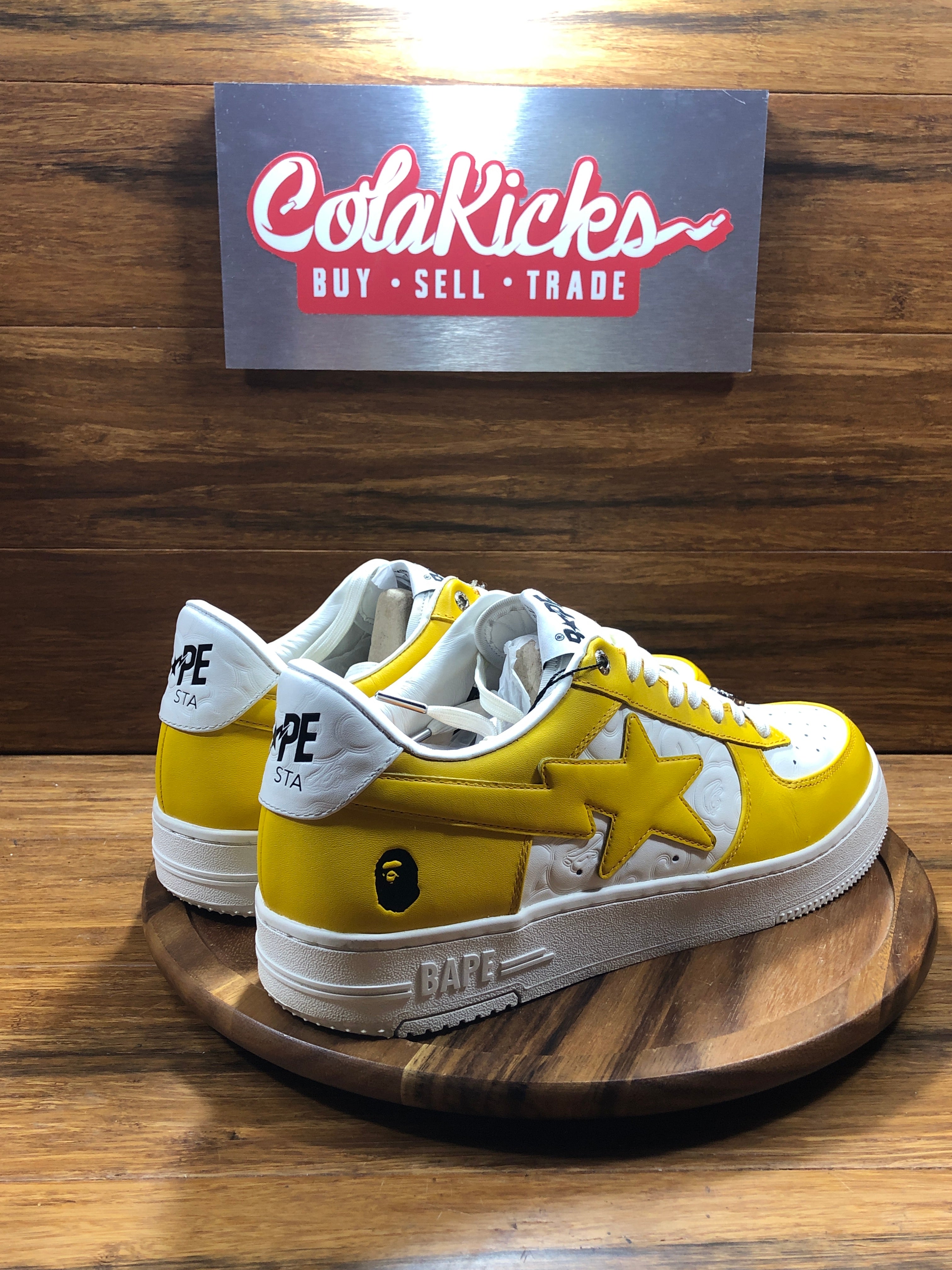 A Bathing Ape Bape Sta Low #3 White Orange Cloud Camo