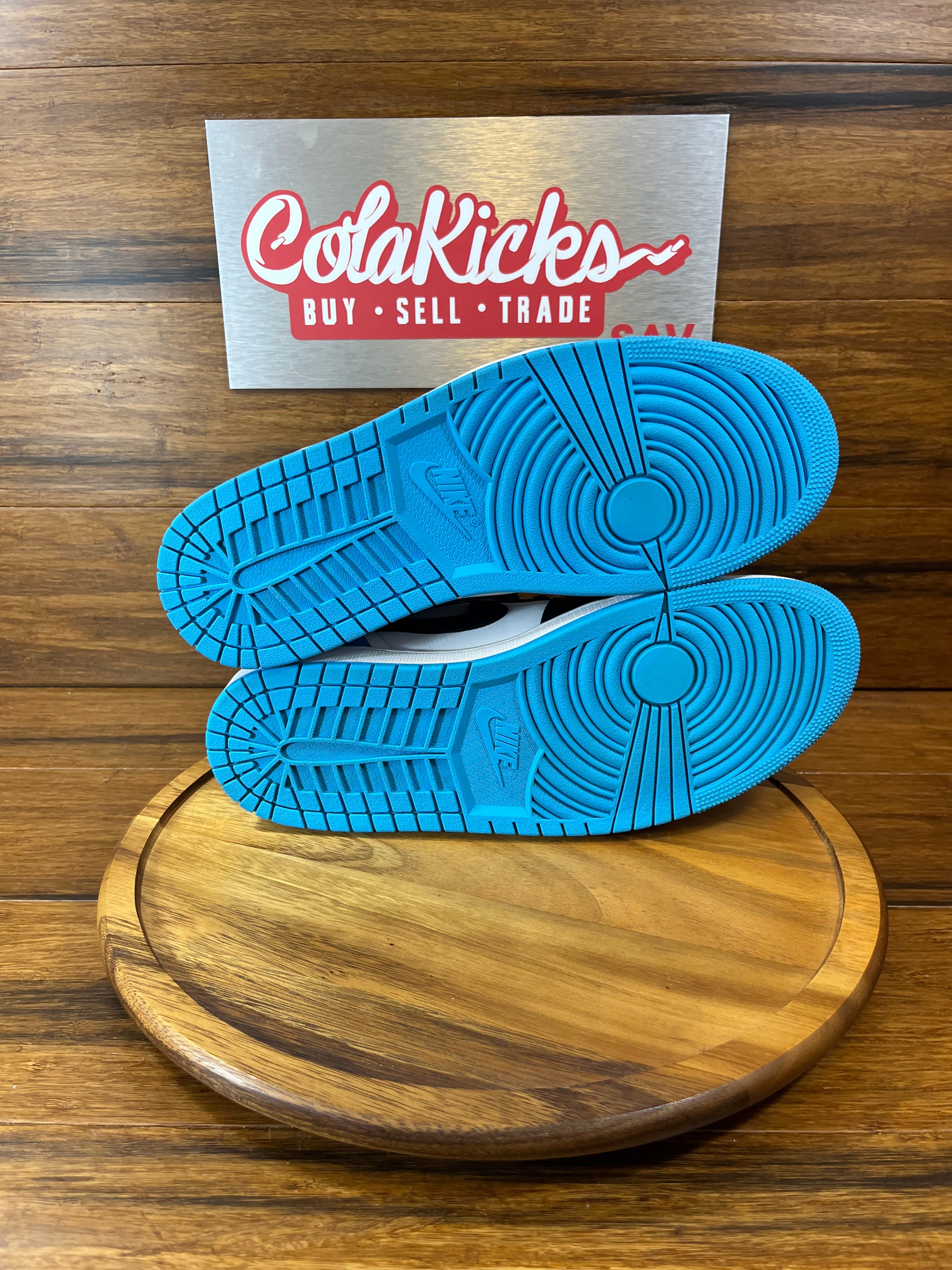 Jordan 1 Retro Low OG Black Dark Powder Blue