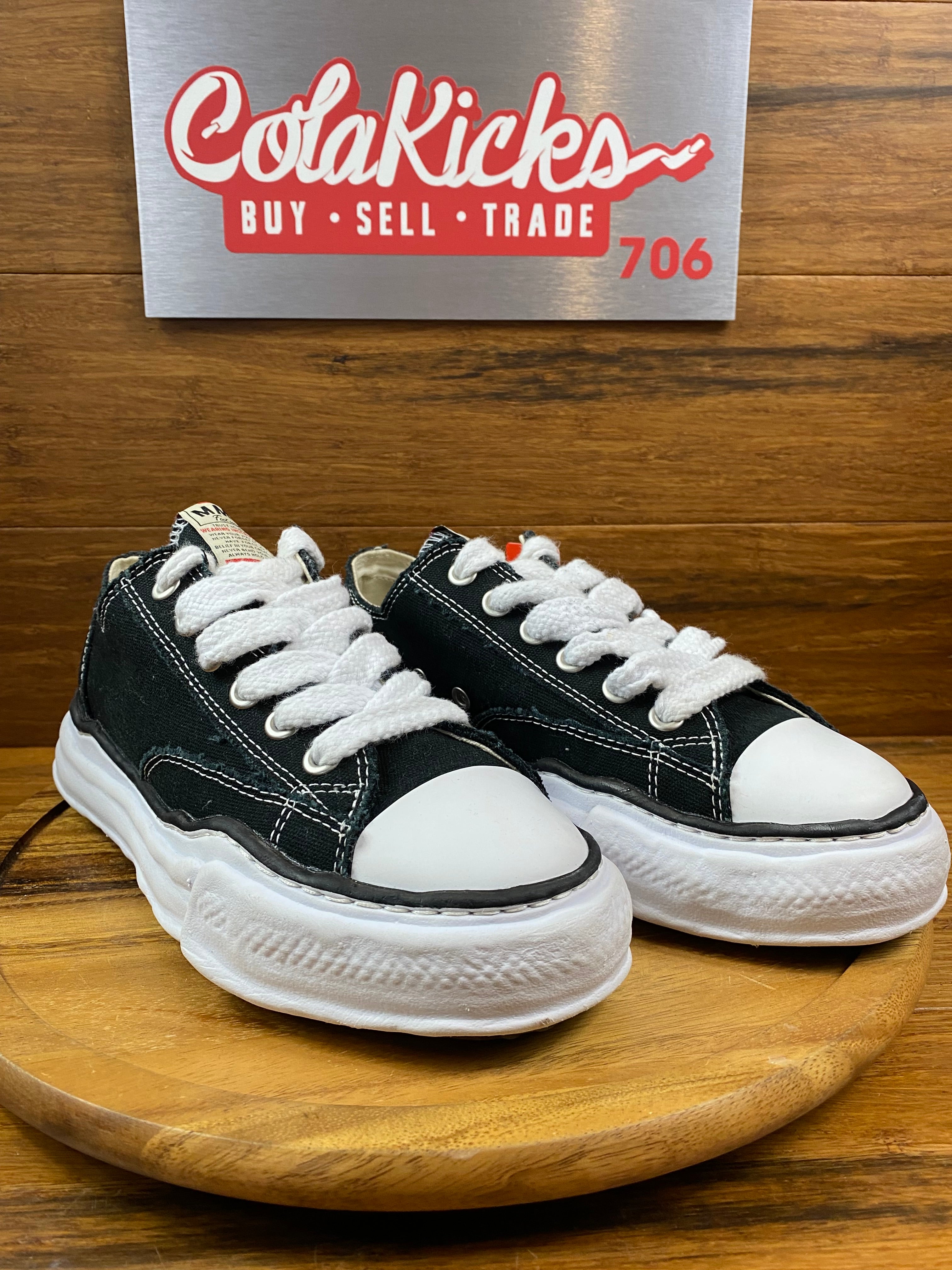Maison Mihara Yasuhiro Peterson OG Sole Canvas Low Black