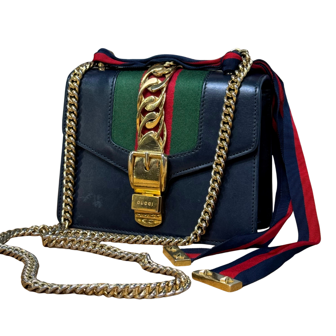 Gucci Sherry Line Mini Sylvie Shoulder Bag