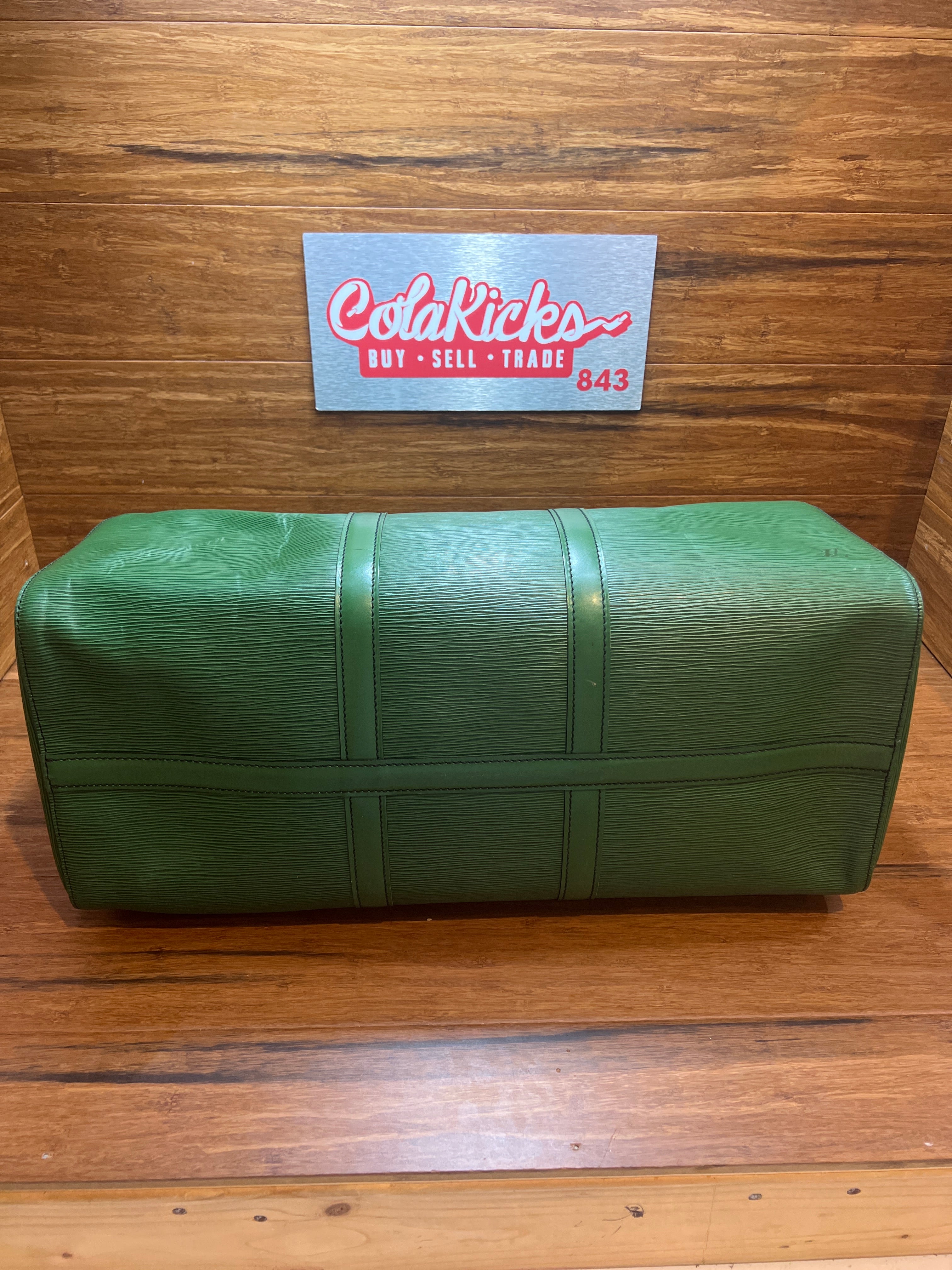 Louis Vuitton Green Epi Keepall 50