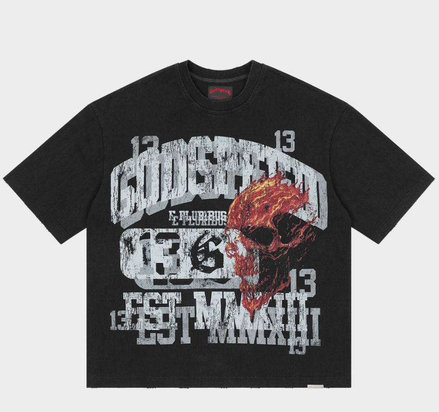 GodSpeed Seeing Double Tee "Black"