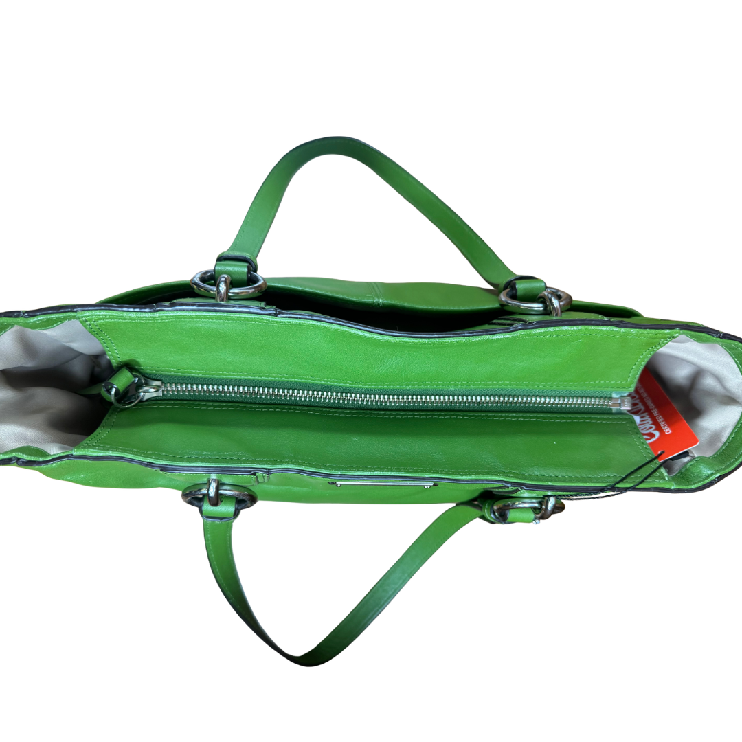 Coach Green Leather Gallery Tote