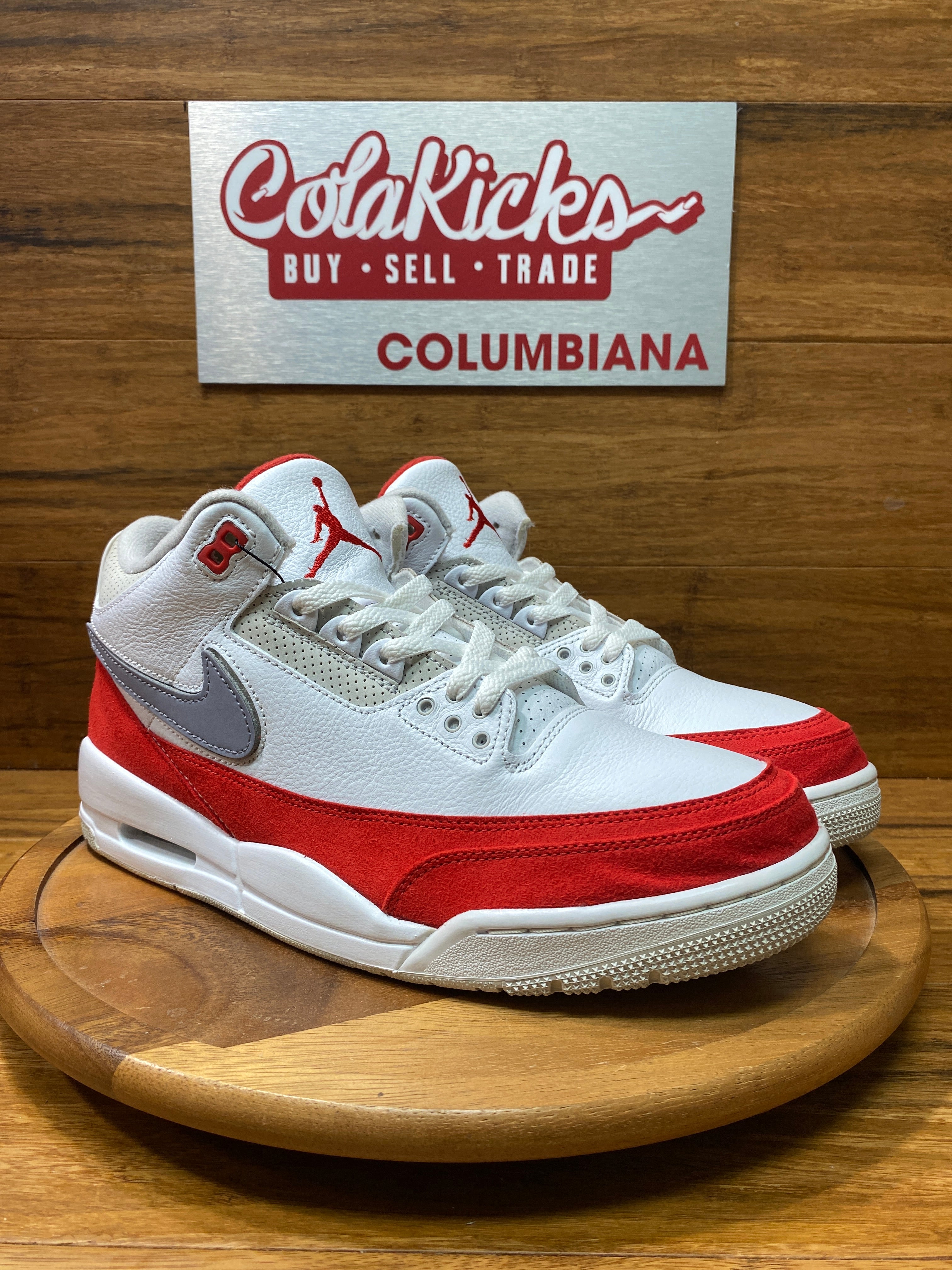 Jordan 3 Retro Tinker White University Red