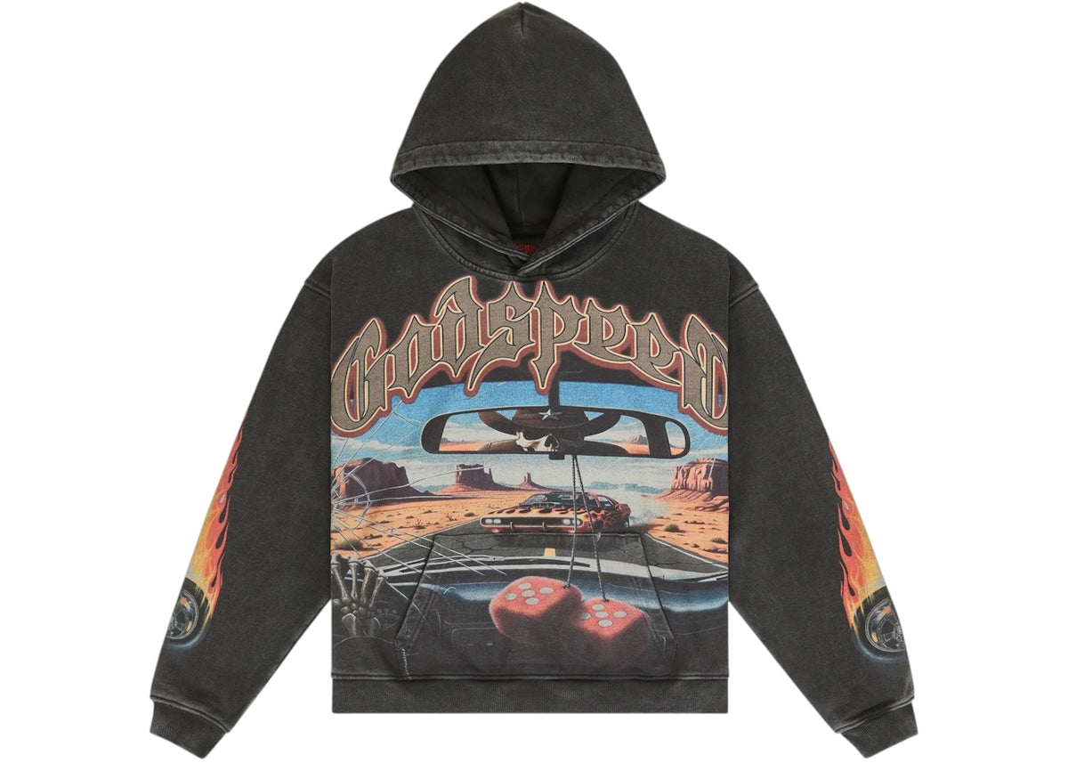 Godspeed On The Run II Hoodie Black Wash