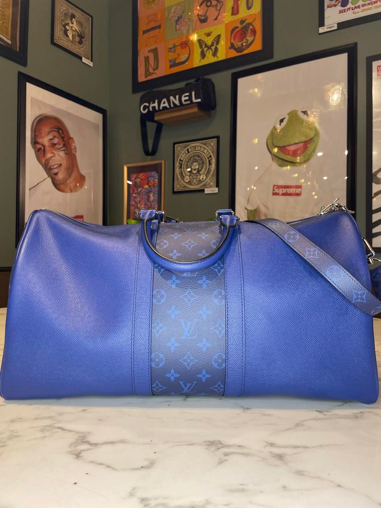 Louis Vuitton Keepall Bandouliere 50 Pacific Blue