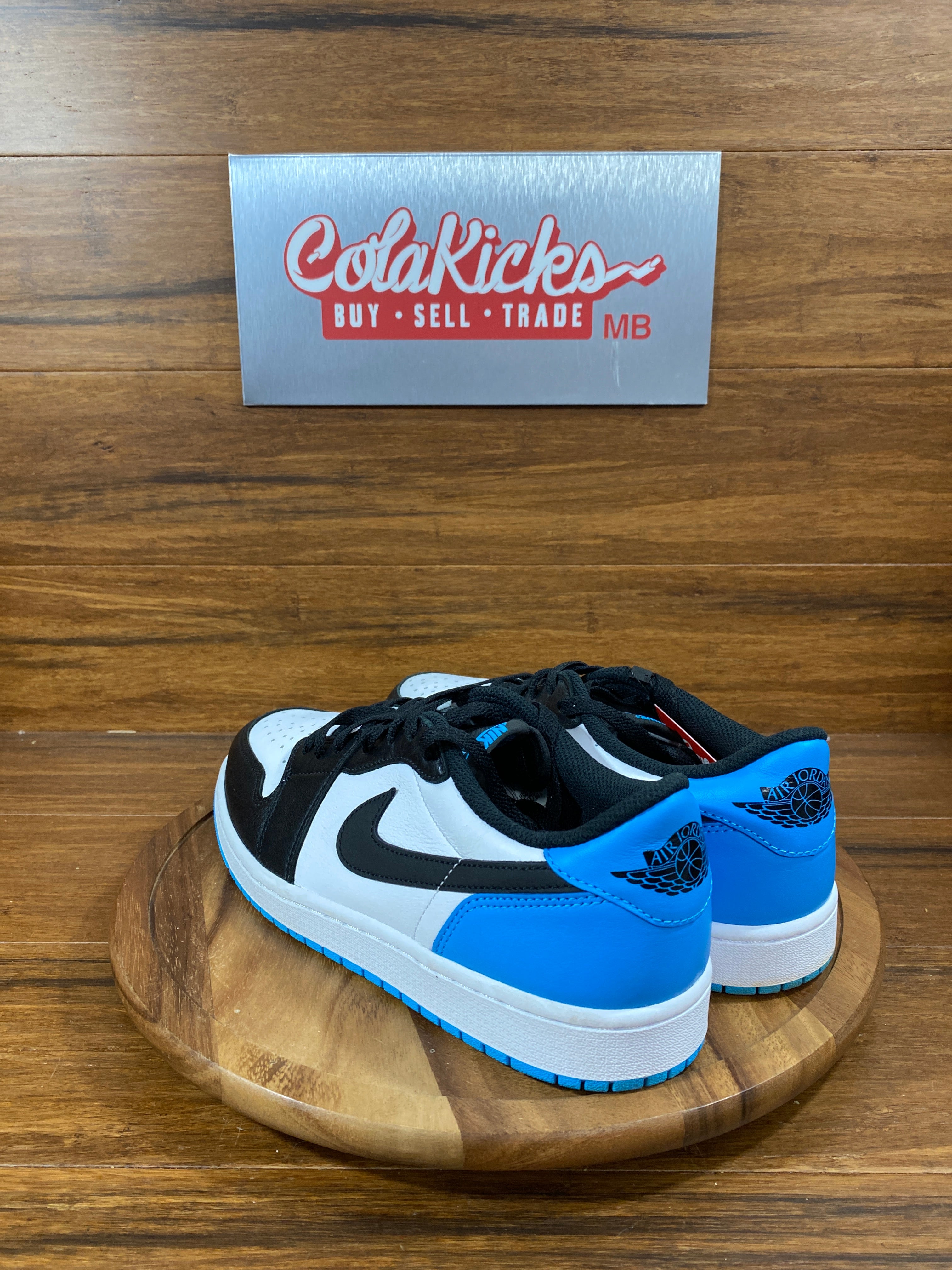 Jordan 1 Retro Low OG Black Dark Powder Blue