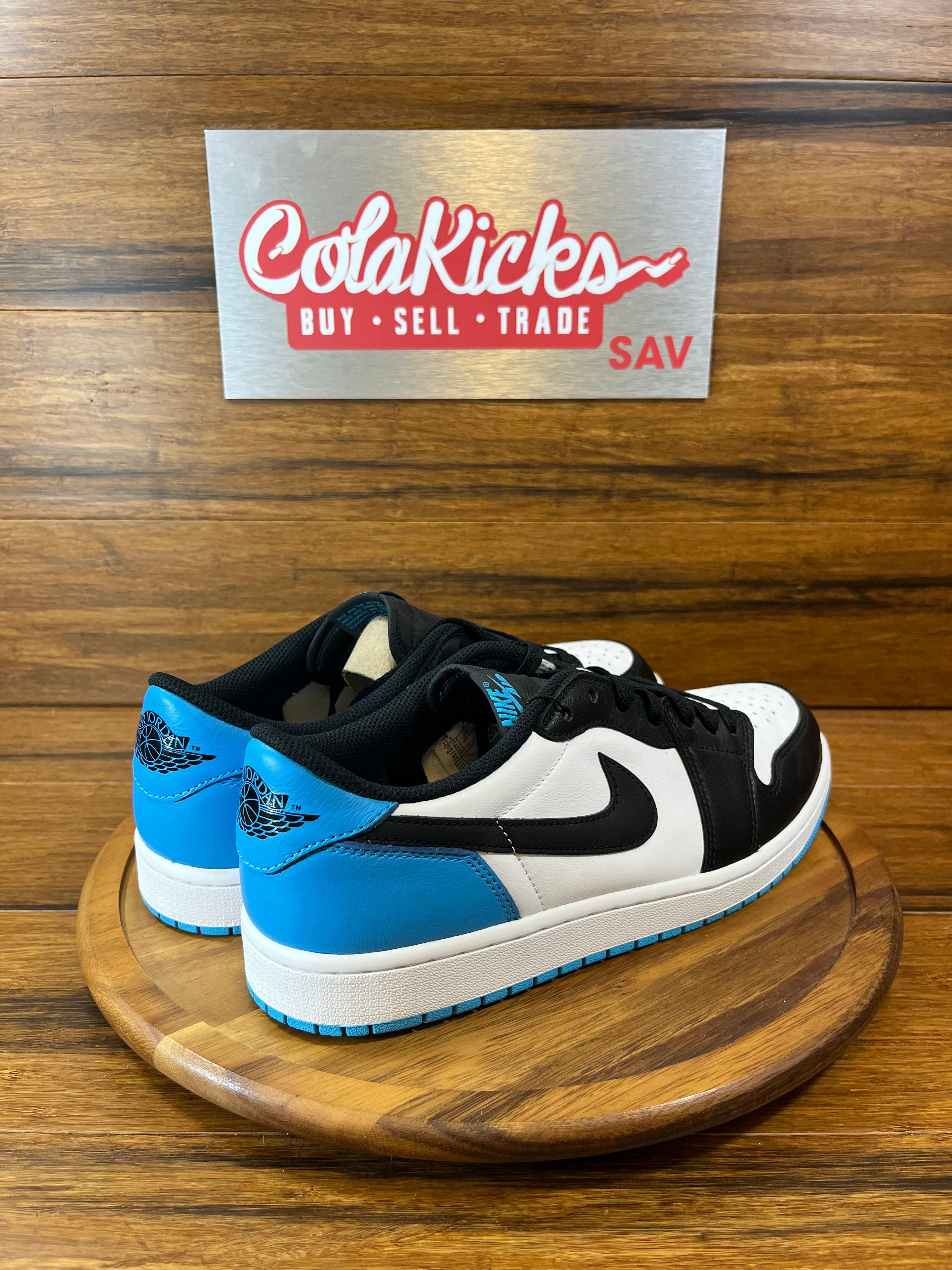 Jordan 1 Retro Low OG Black Dark Powder Blue