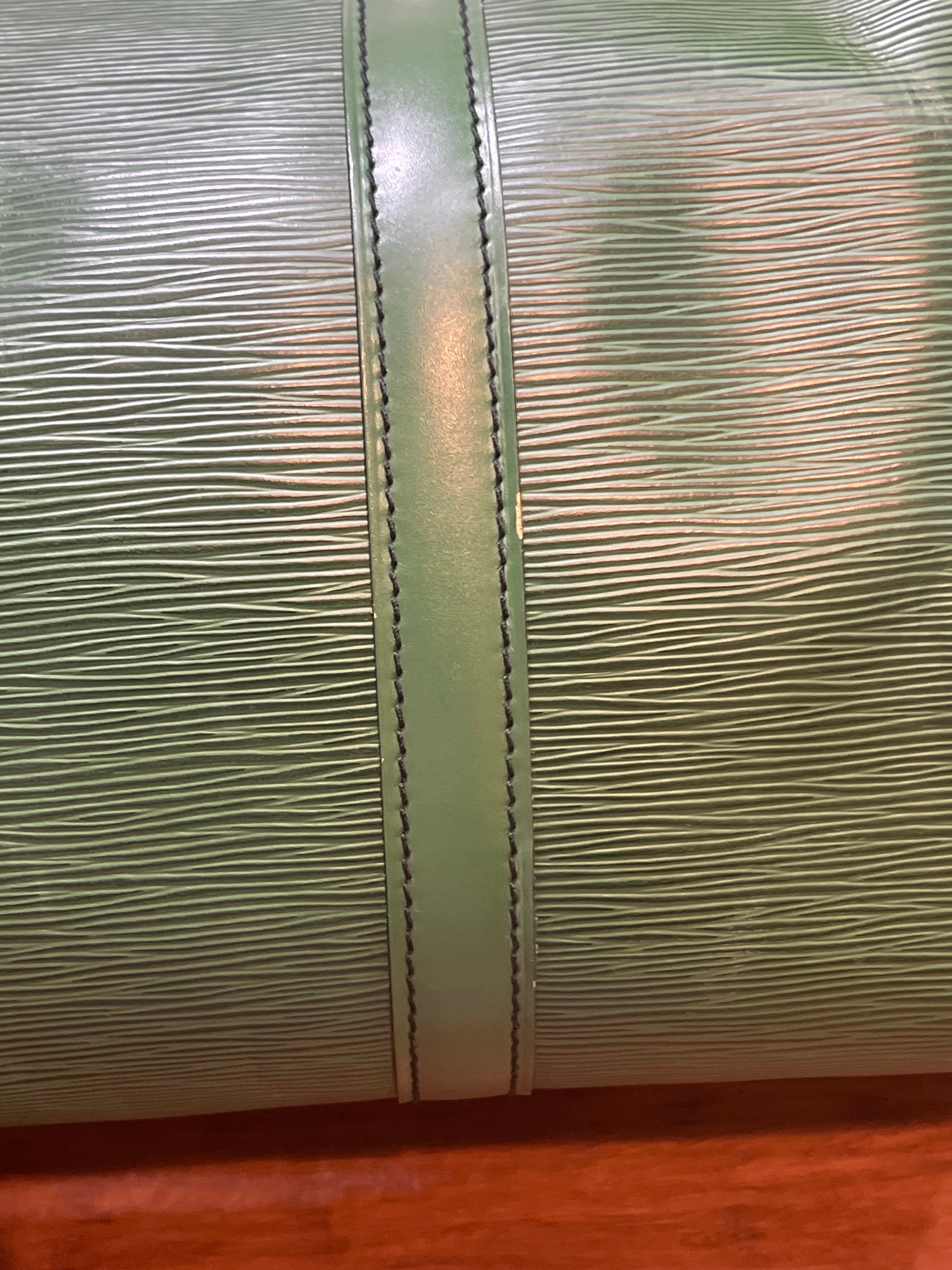 Louis Vuitton Green Epi Keepall 50