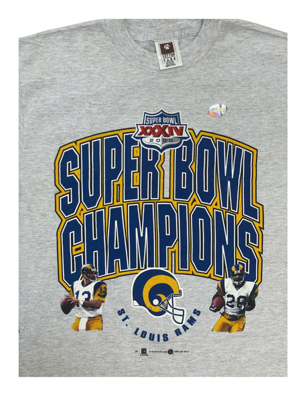 Rams Super Bowl XXXIV Champions Arc Graphic Tee Grey