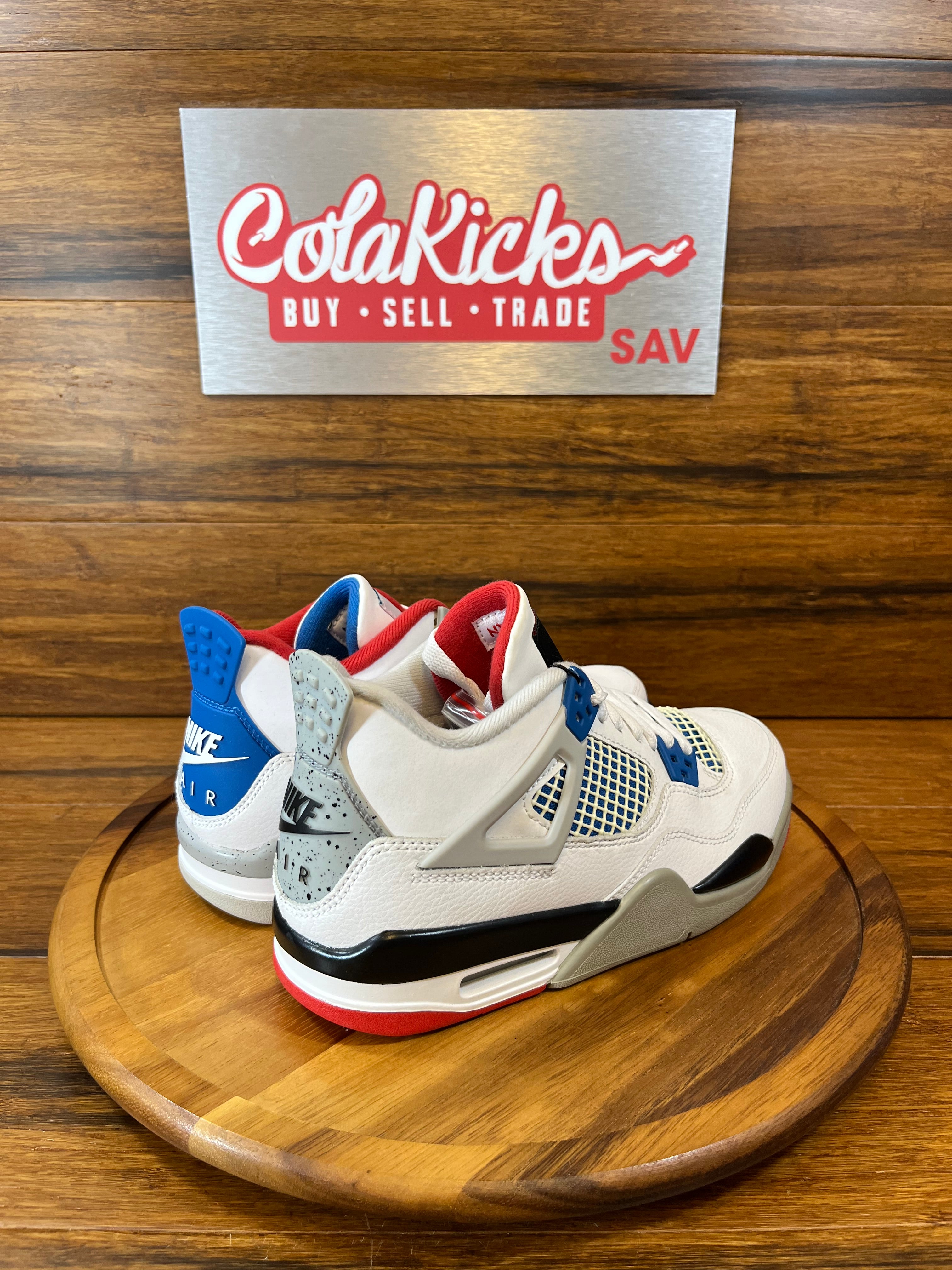 Jordan 4 Retro What The (slight yellowing) (GS)