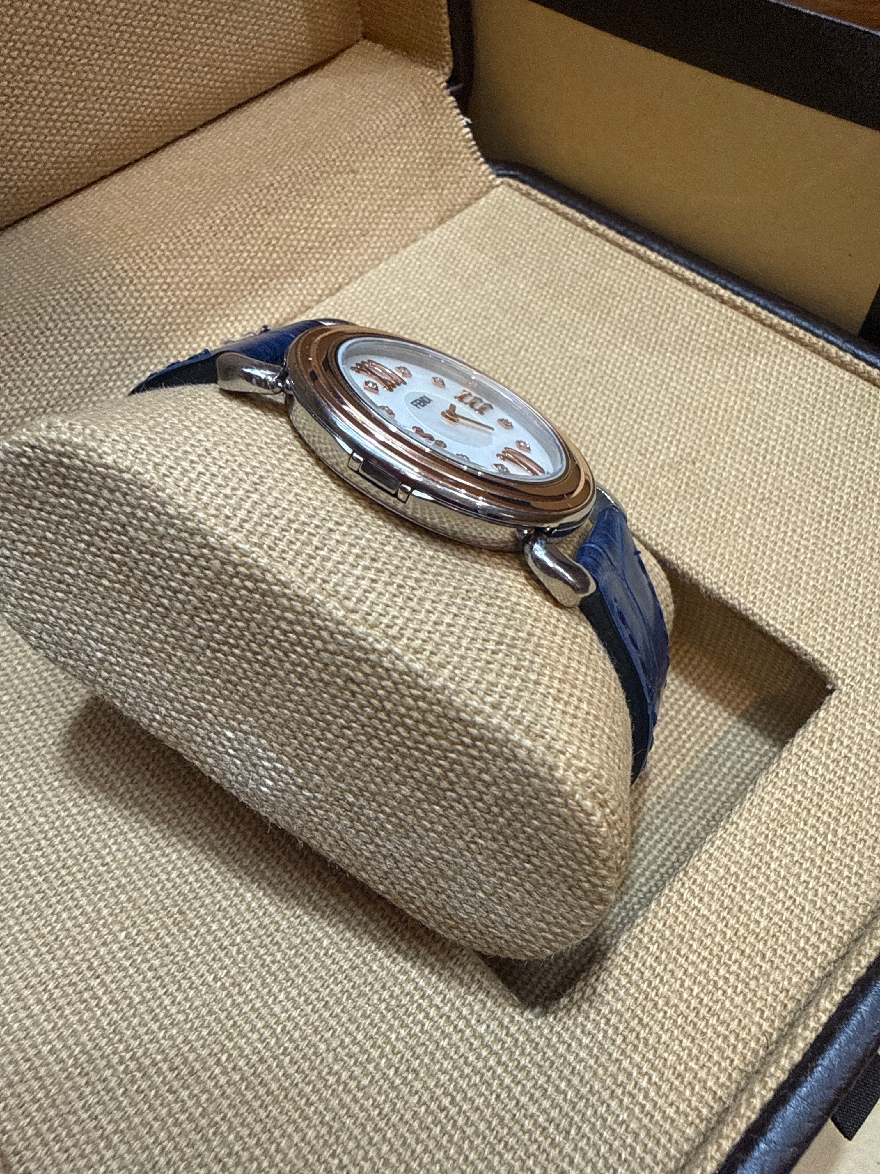 Fendi Selleria Diamond Mother Of Pearl Watch