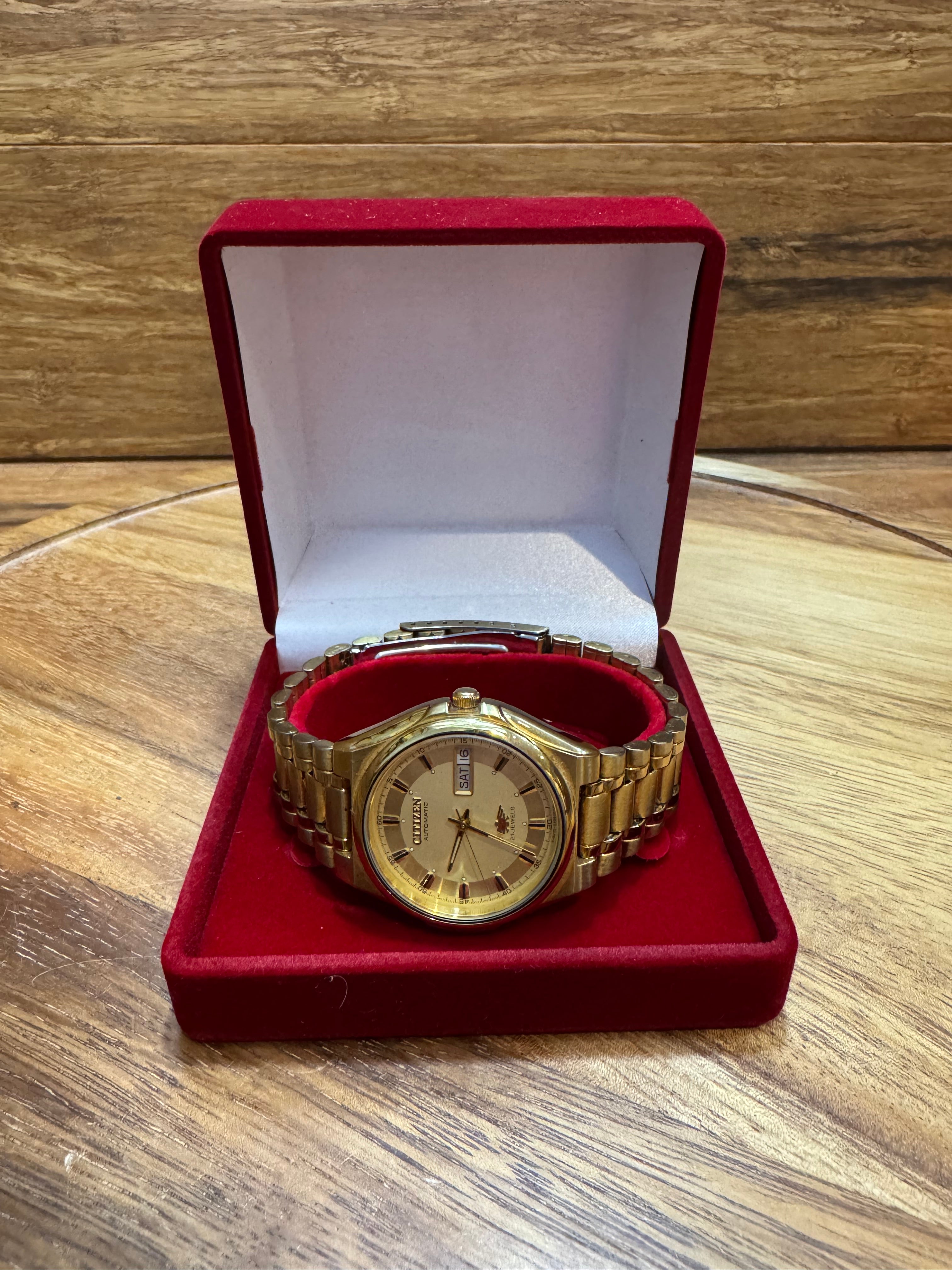 Citizen Automatic Day-Date Gold plate