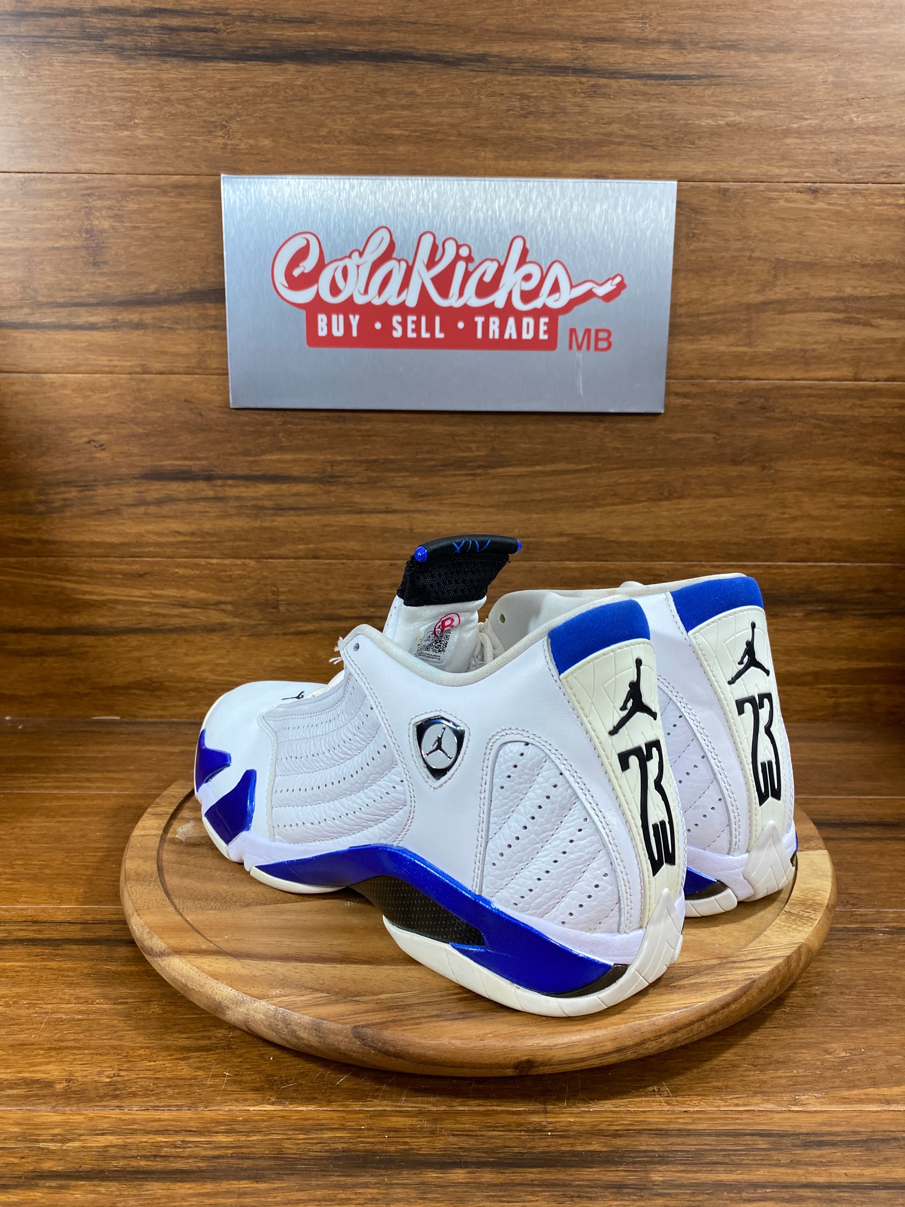 Jordan 14 Retro White Hyper Royal