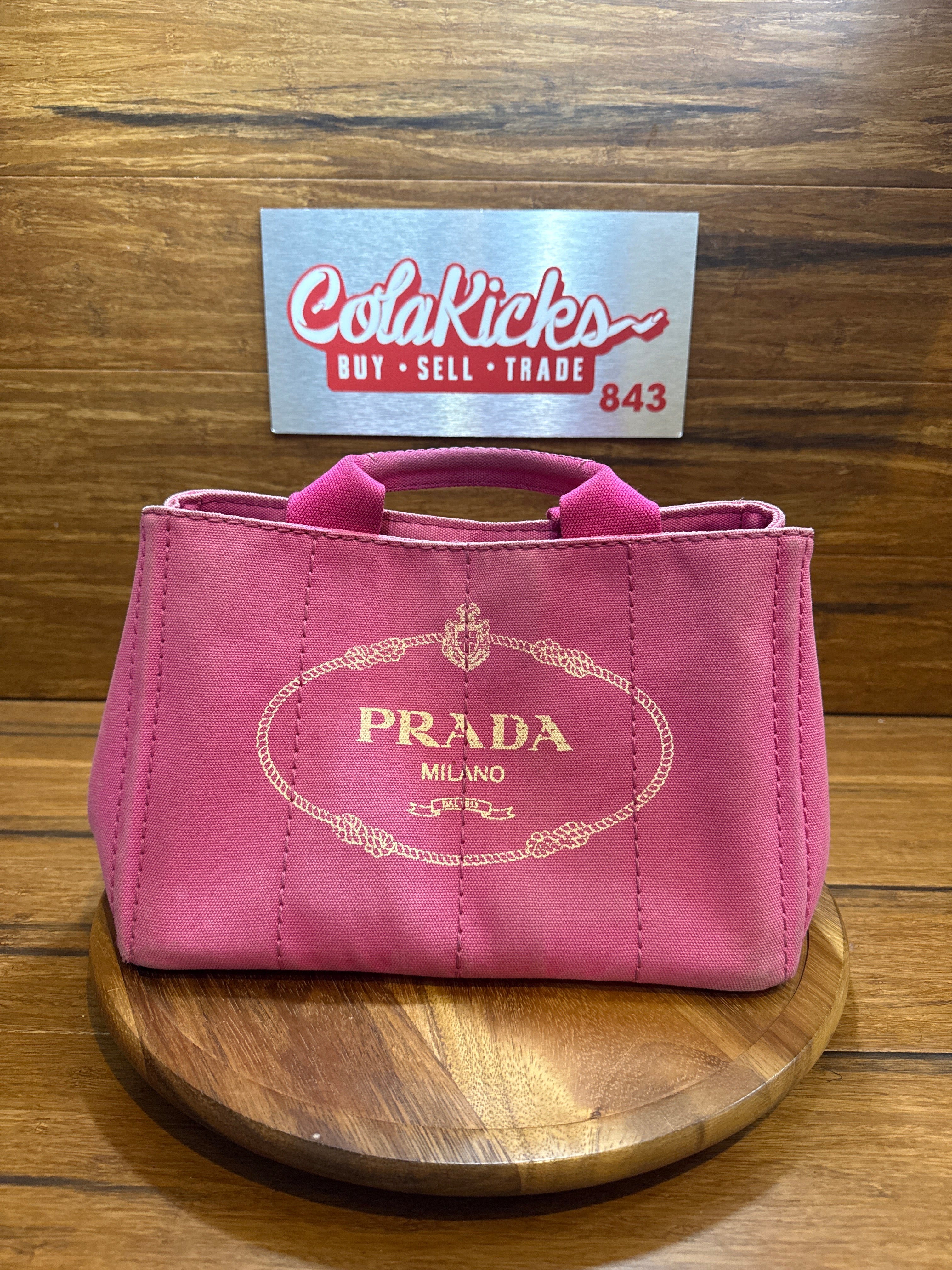Prada Pink Canapa Tote Bag