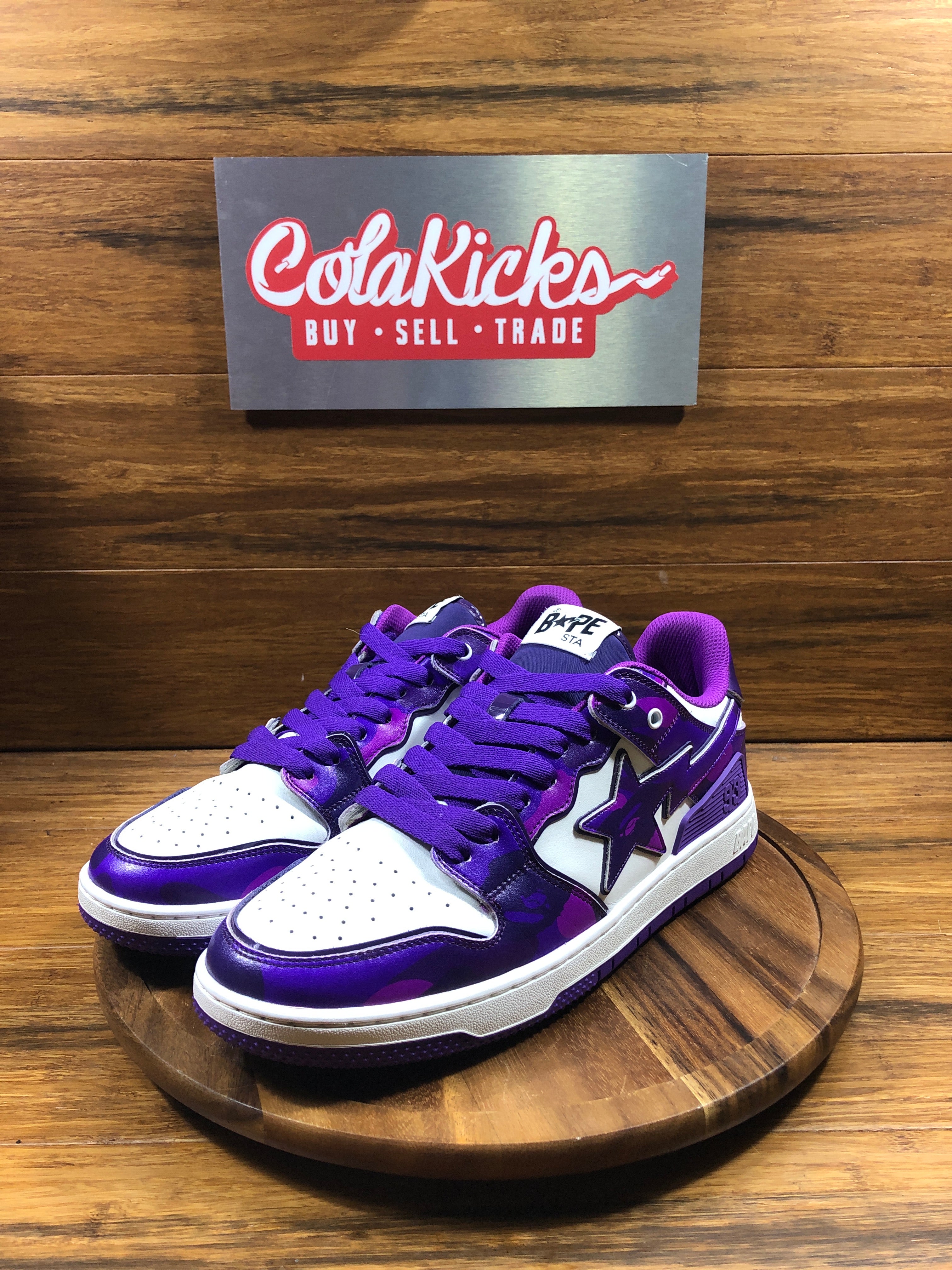 A Bathing Ape Bape SK8 Sta #1 M2 Purple Camo