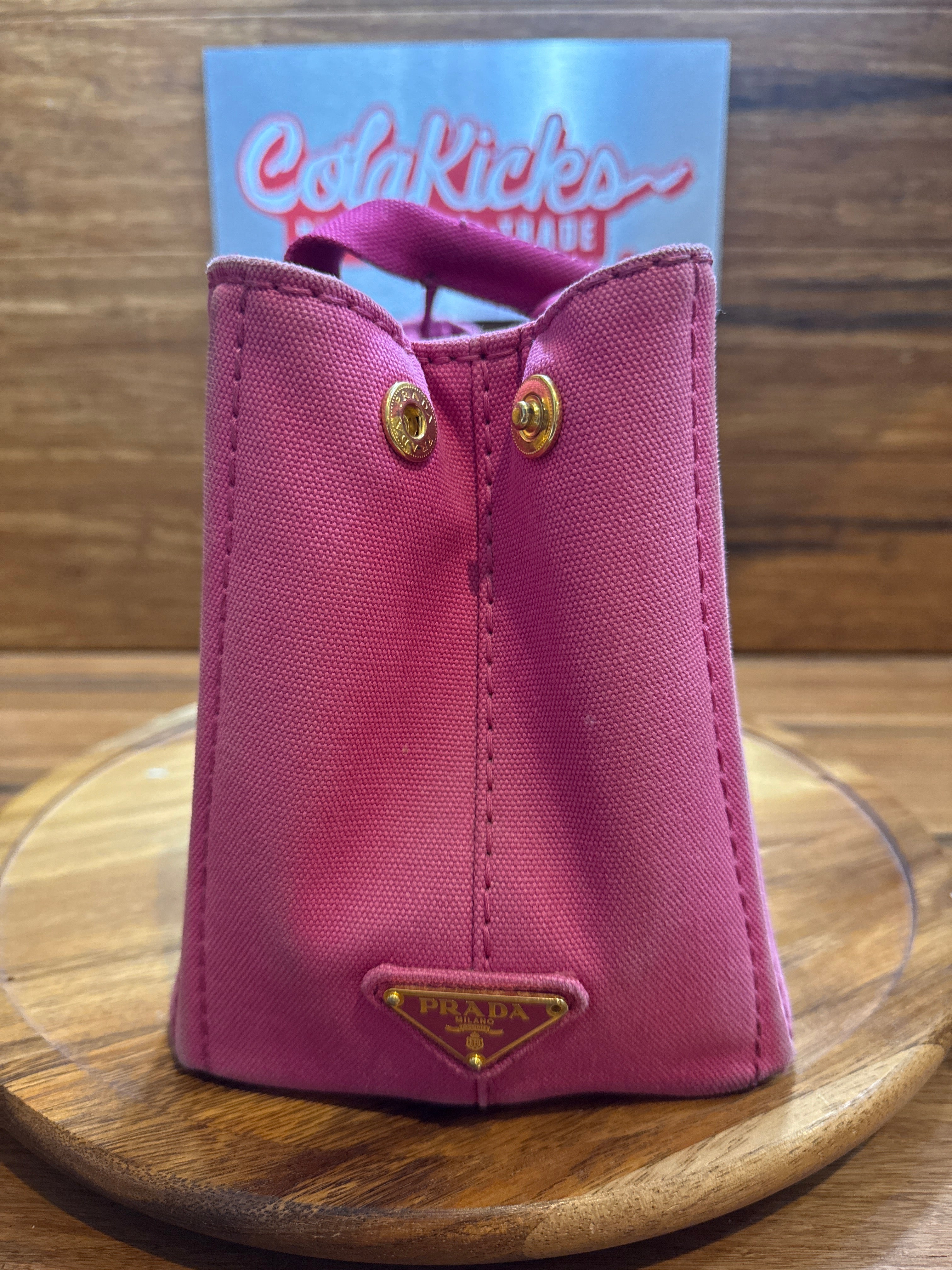 Prada Pink Canapa Tote Bag