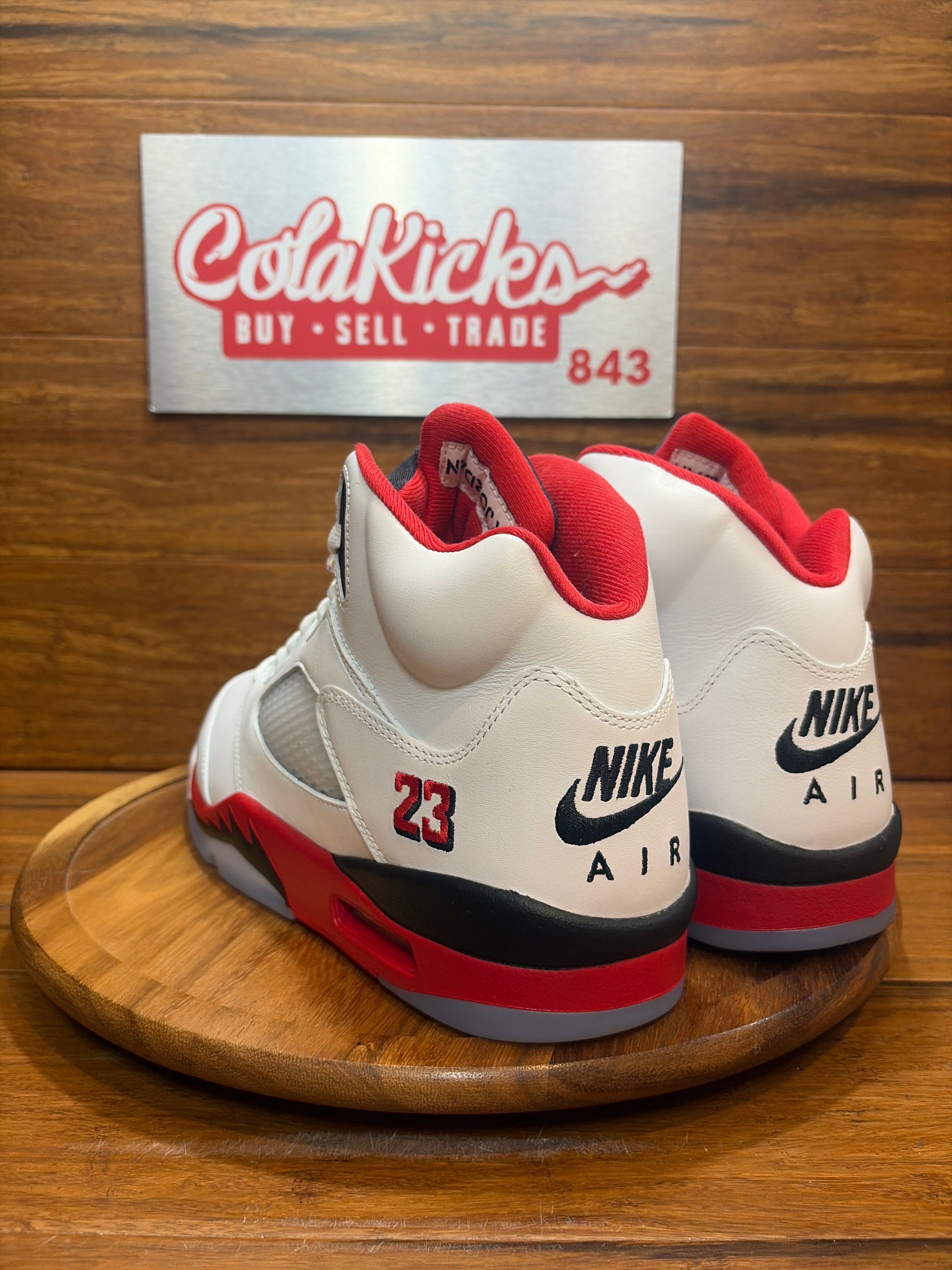 Jordan 5 Retro Fire Red Black Tongue (2025)