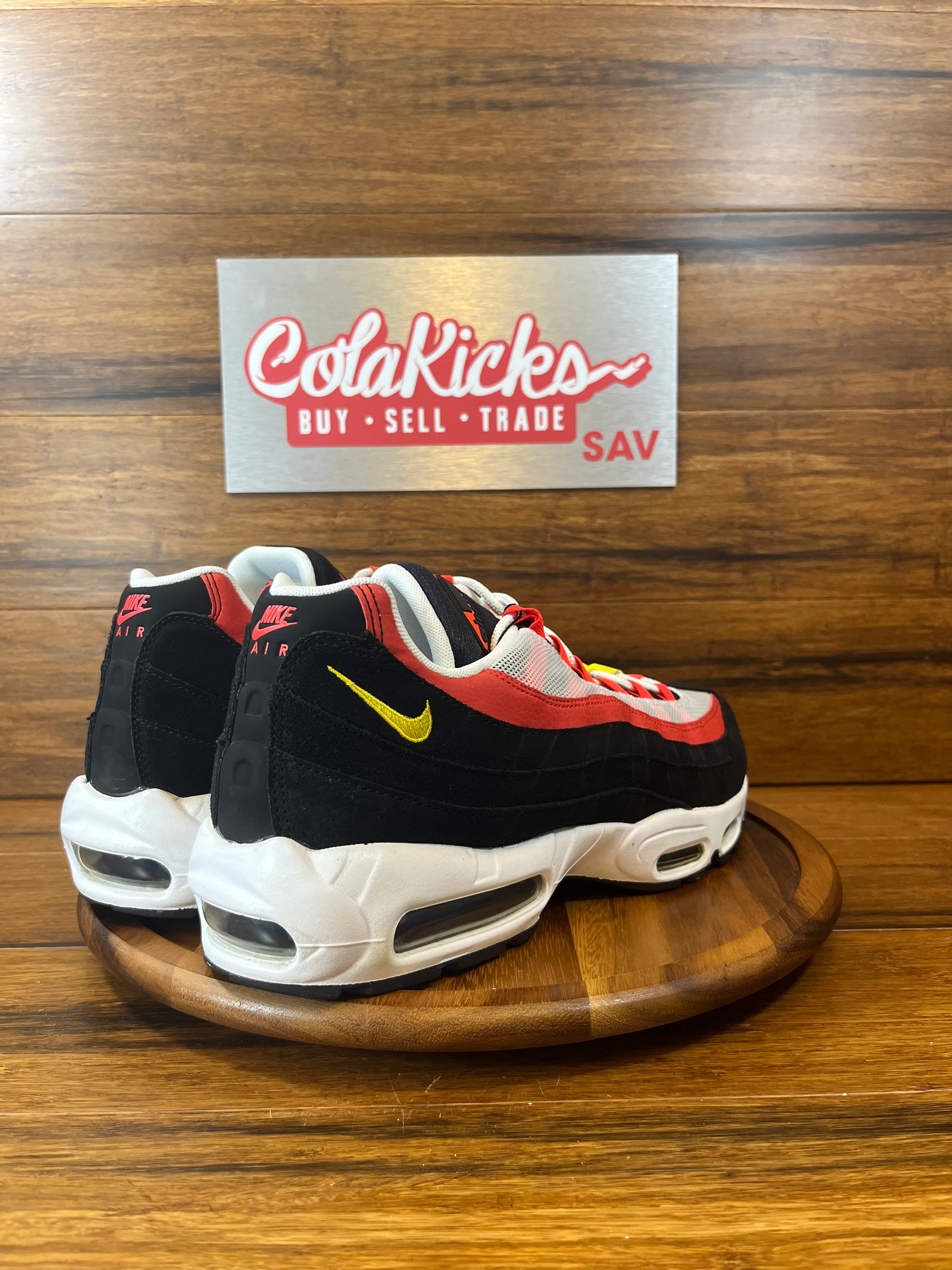 Nike Air Max 95 Black Crimson Yellow