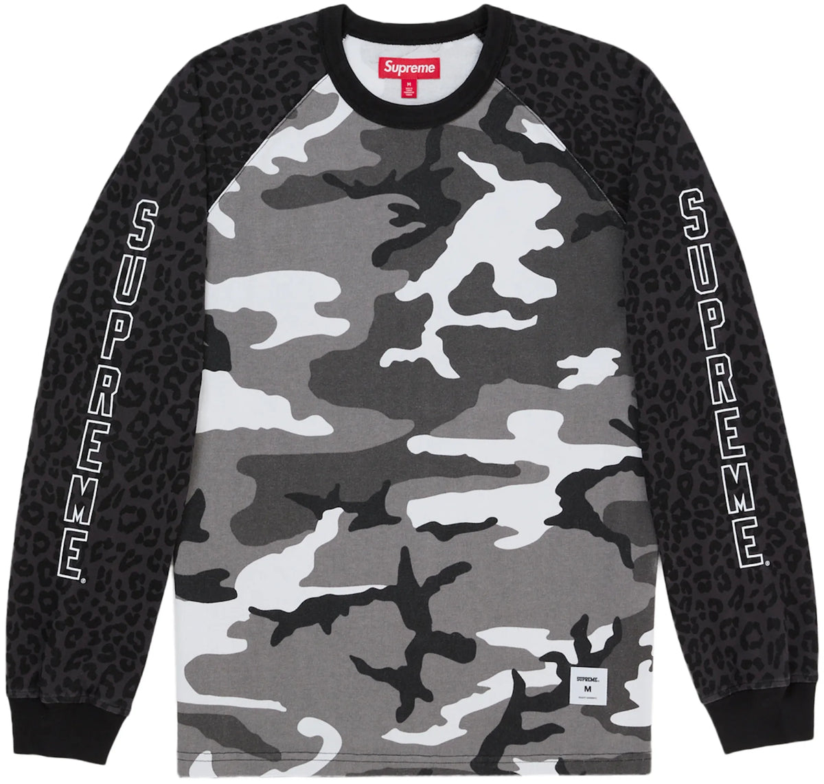 Supreme Wildlife Camo Raglan L/S Top Snow Camo