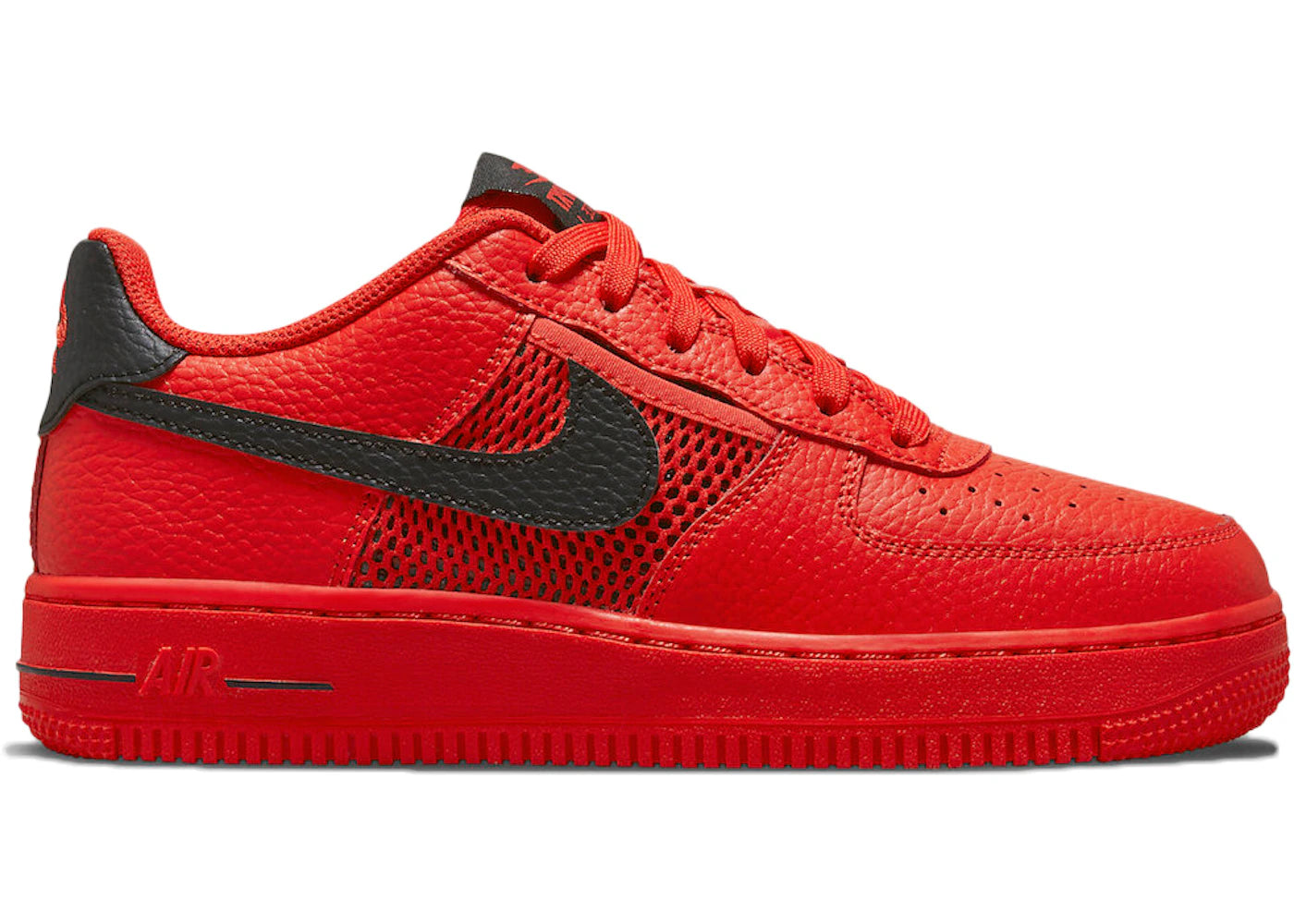 Nike Air Force 1 Low Mesh Pocket Habanero Red (GS)