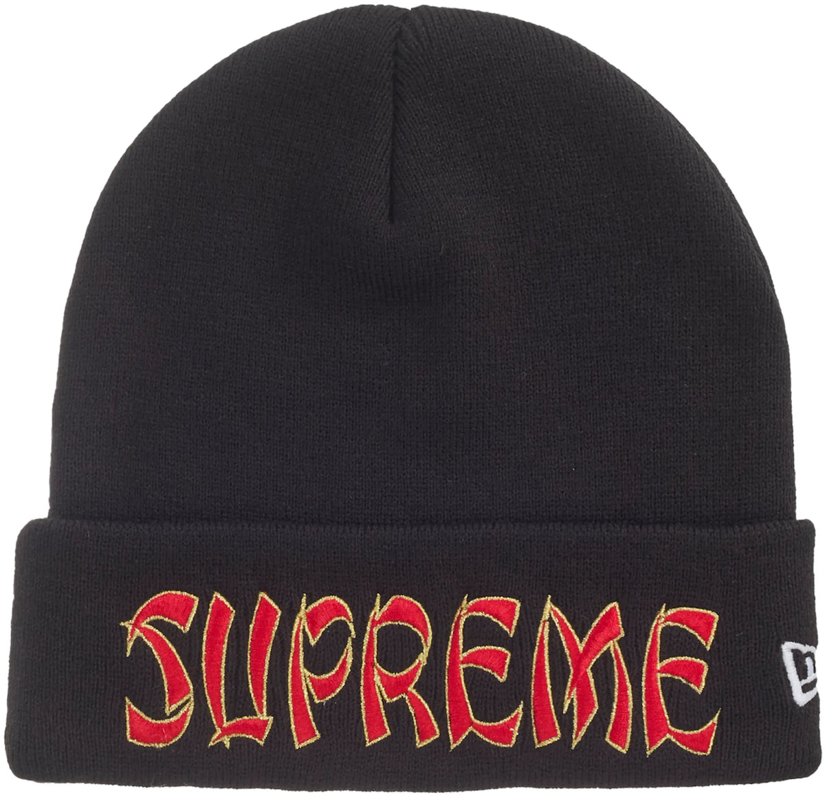Supreme New Era Action Beanie Black