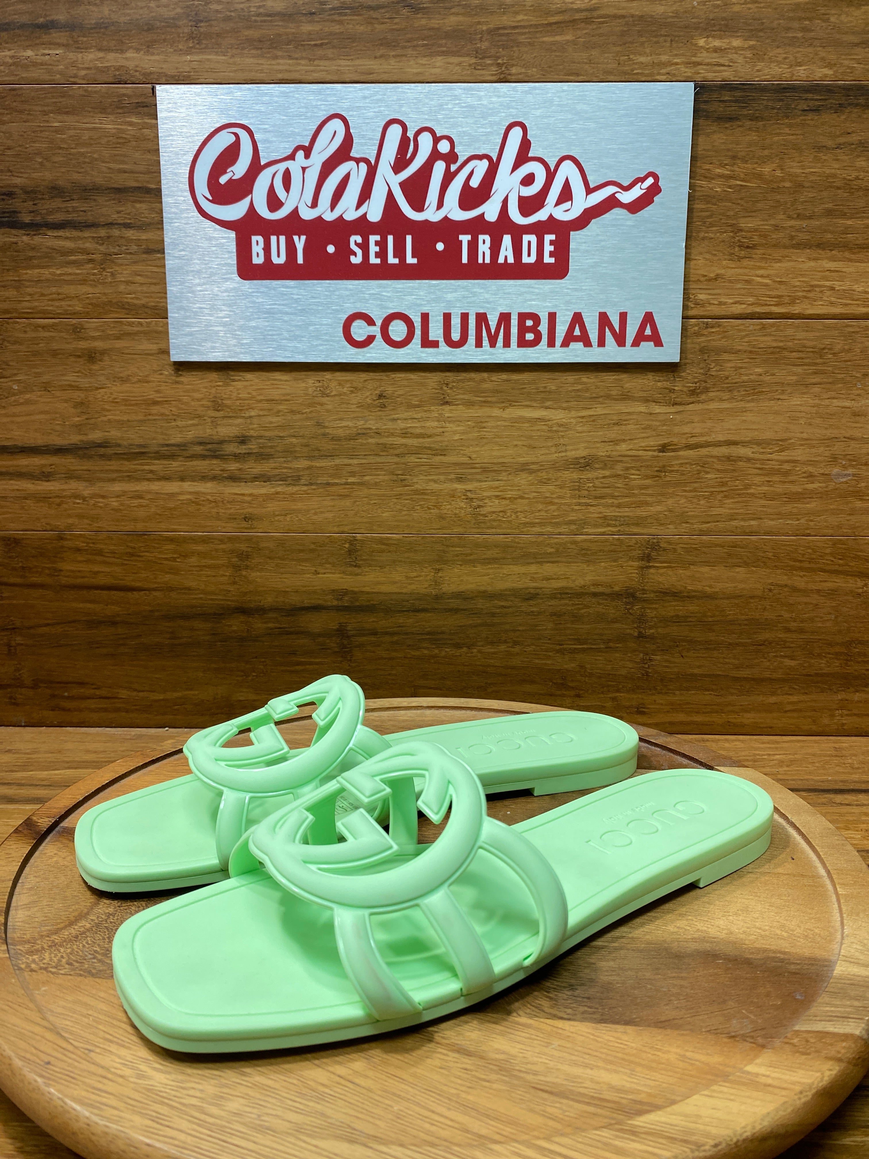 Gucci Neon Green Slipper