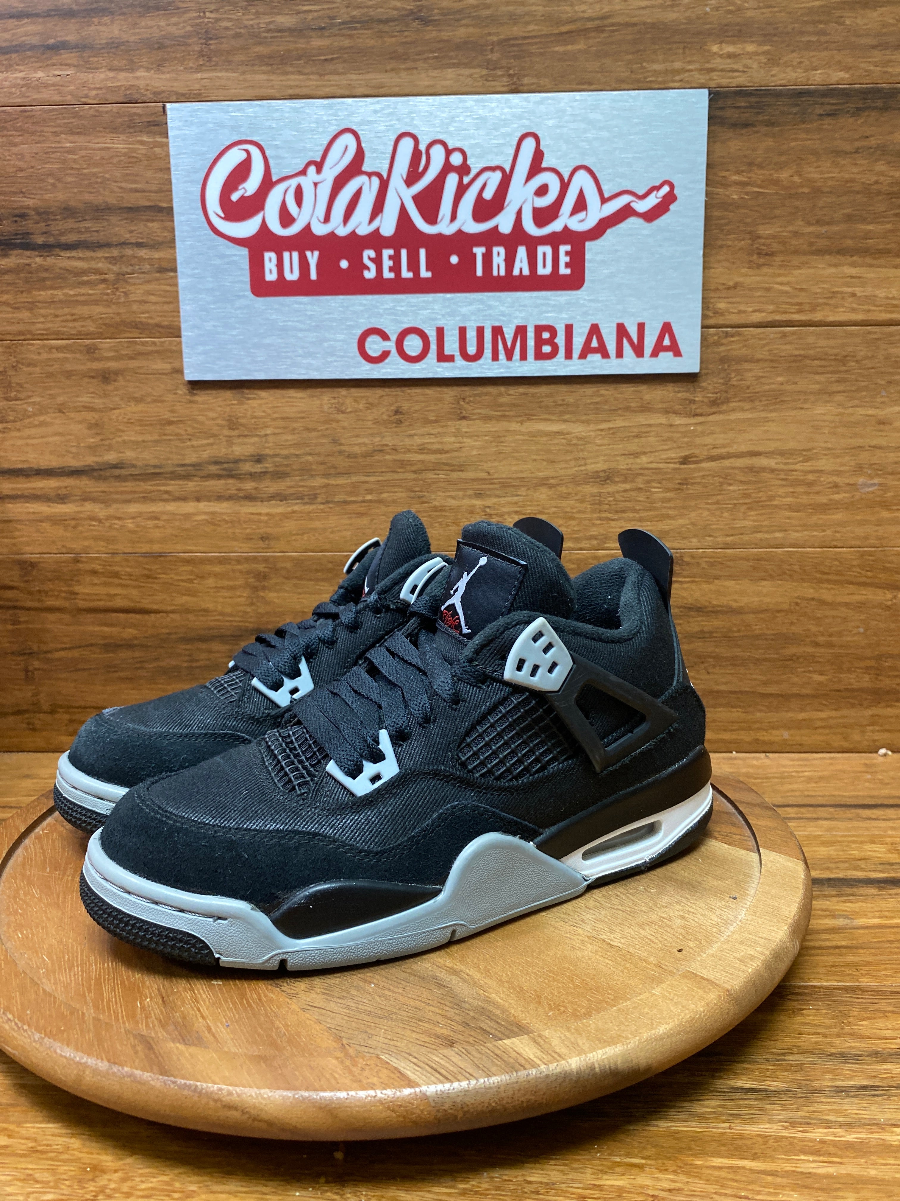 Jordan 4 Retro Black Canvas (GS)