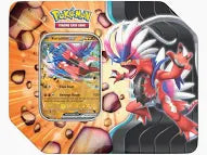Pokemon TCG Slashing Legends Tin Koraidon EX Promo Wax Set