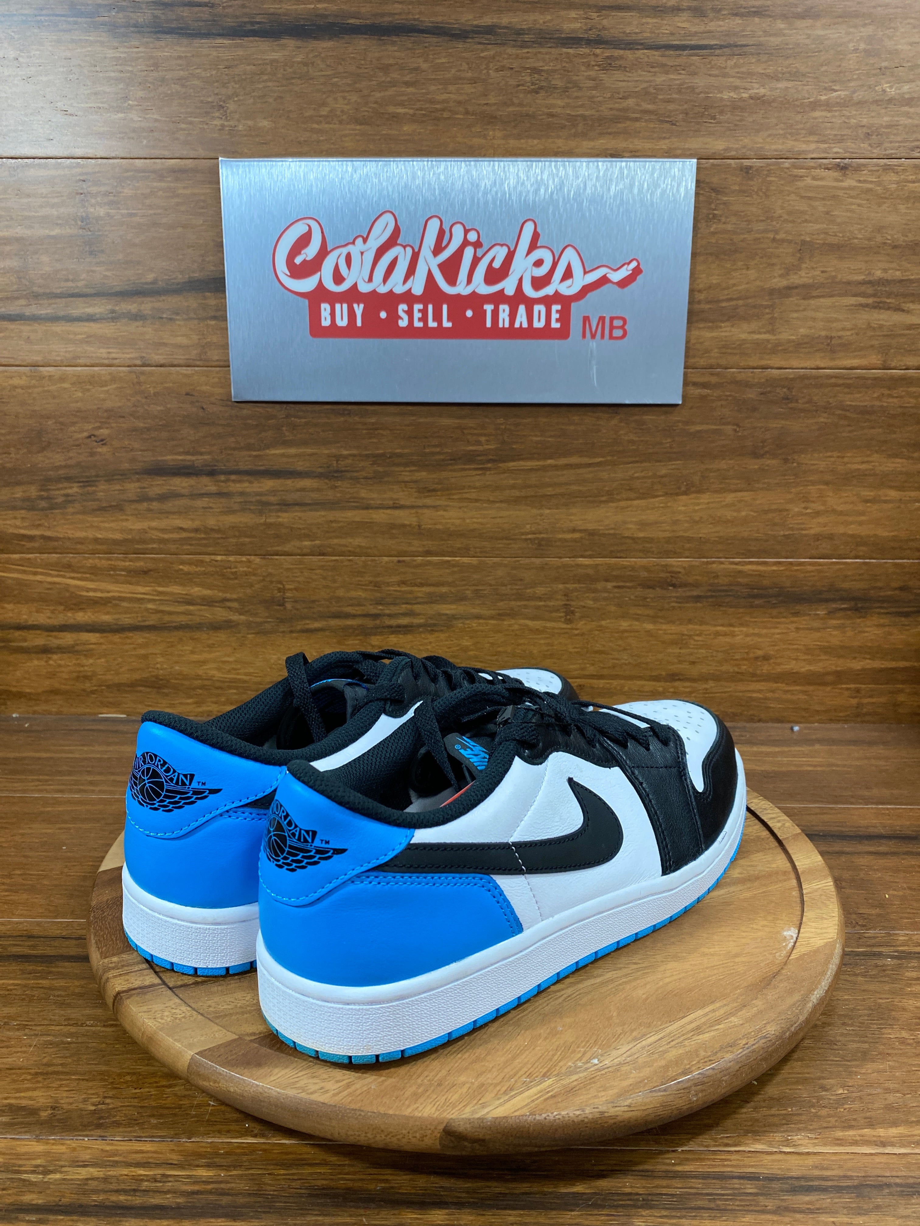 Jordan 1 Retro Low OG Black Dark Powder Blue