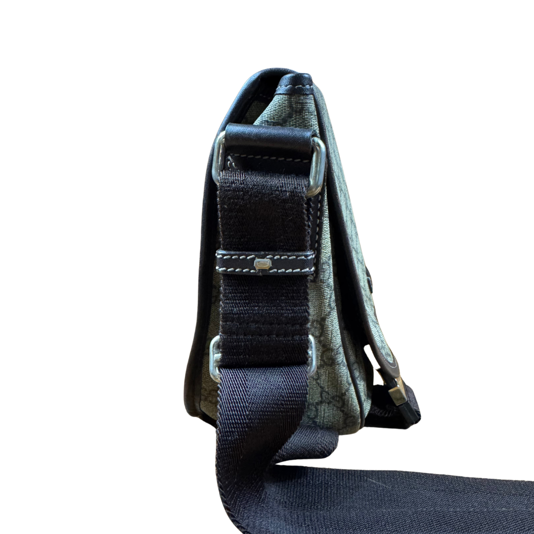 Gucci Coated Canvas Flap Messenger